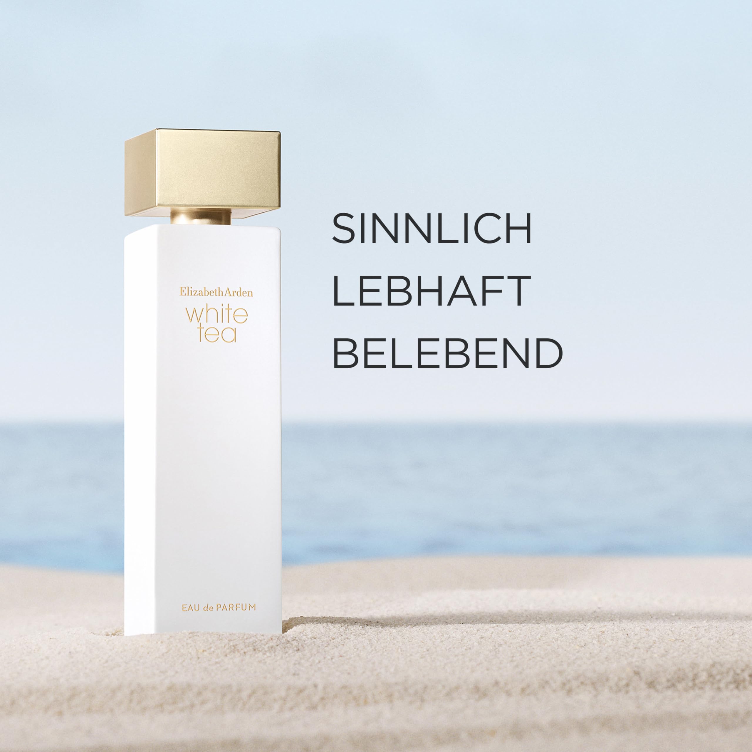 Elizabeth Arden - White Tea, Eau de Parfum, Parfüm mit weißem Tee und einem Meeresbrise-Akkord, blumiger Duft, frisches, weibliches und süßes Aroma, Parfüm für Frauen, 50 ml