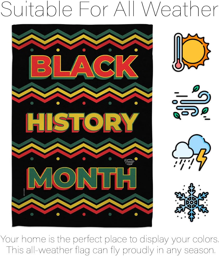 Black History Month House Flag - Lives Matter BLMCelebrates African Americans Heritage - Decoration Banner Small Garden Yard Gift Double-Sided Made in USA 28 X 40