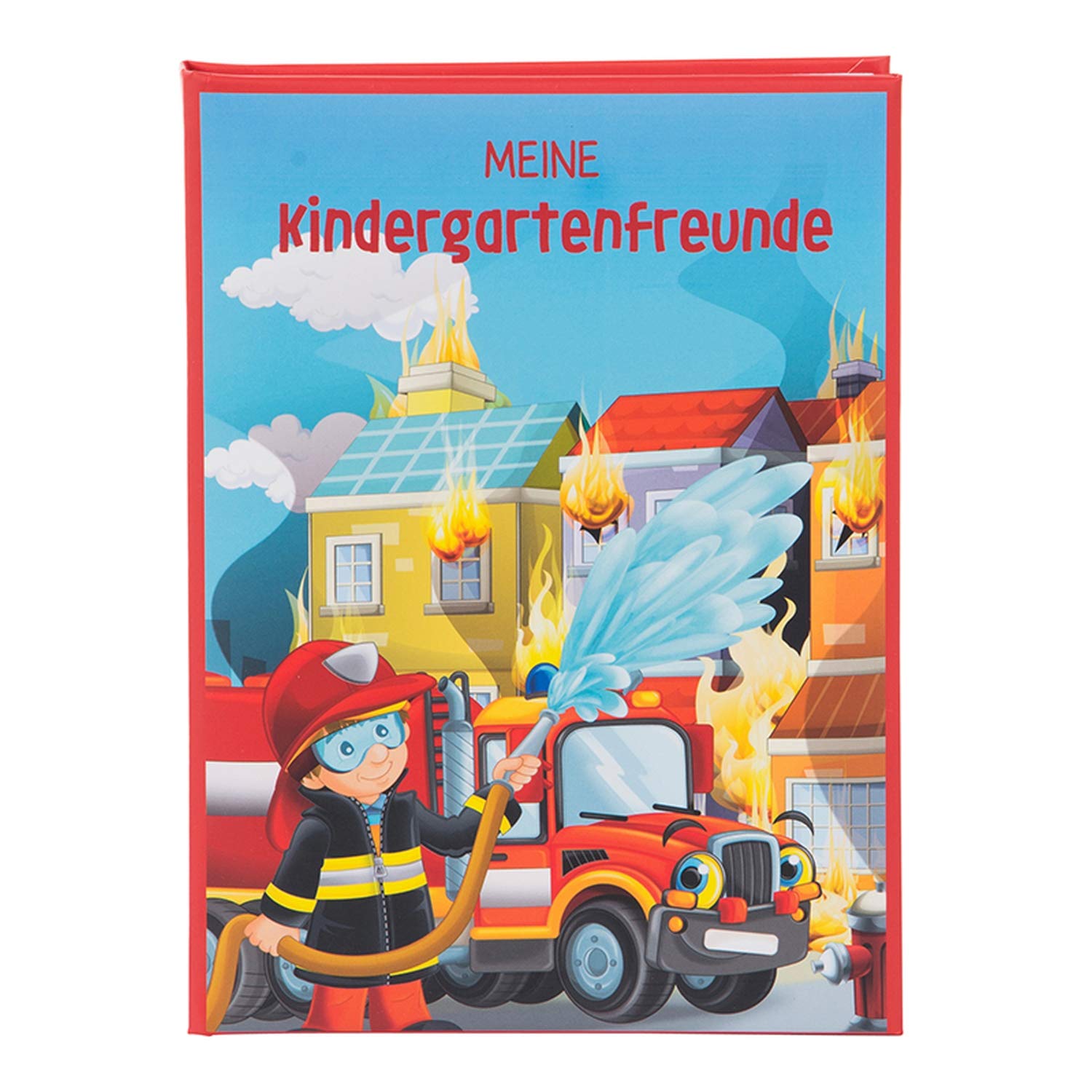 goldbuch 43101 Kita, fire Brigade DIN A5, Friendship Fill in, Memory Book for Friends with 88 Illustrated Pages