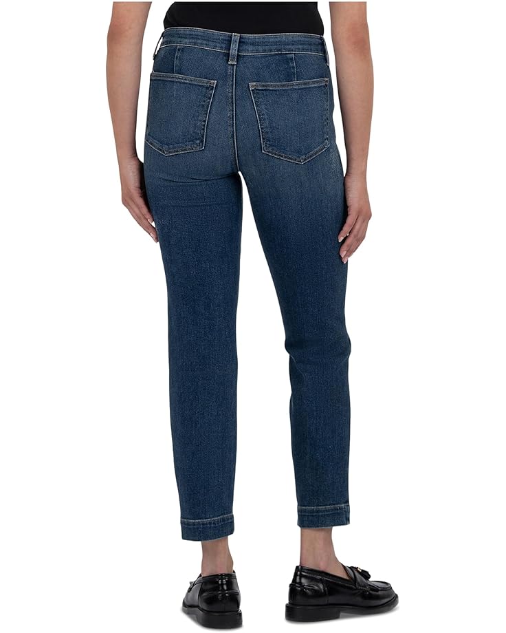 KUT from the Kloth Petite Reese High Rise Straight Leg -front Pork Chop Pockets - #3 of 4