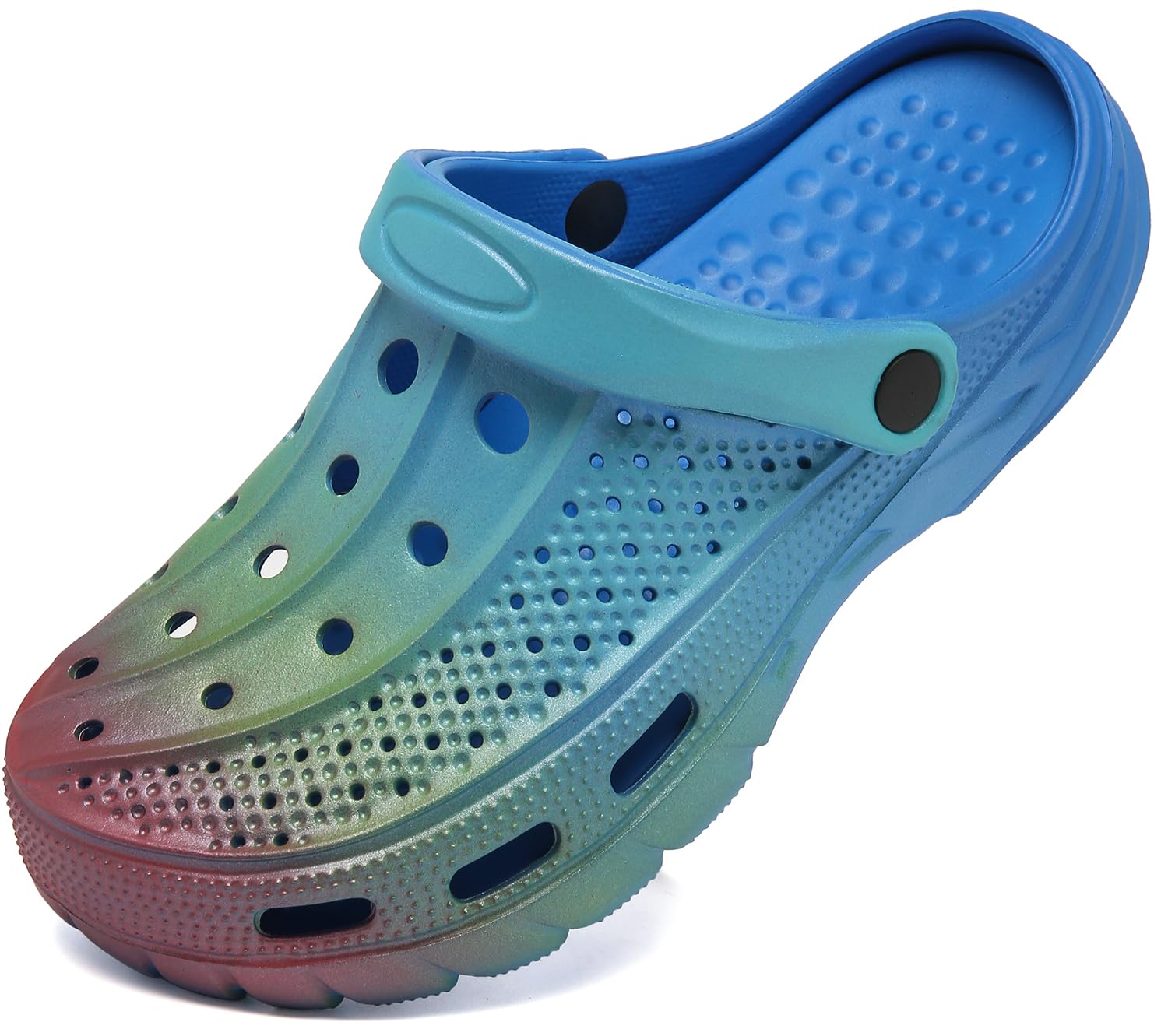 ChayChax Men's and Women's Arch Support Clogs Garden Shoes Slip-on Outdoor Beach Slippers with Removable Cushion Footbed