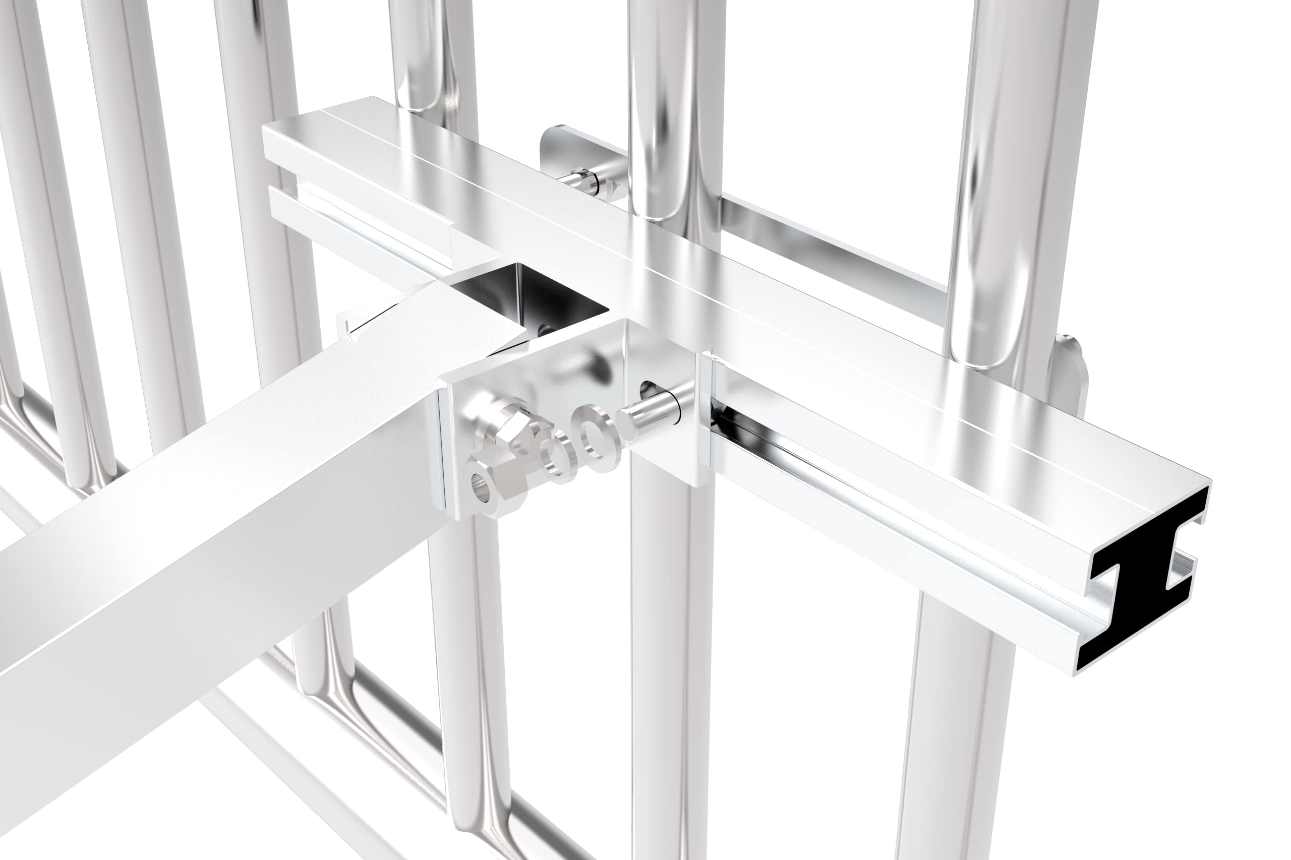 Solarsys® - Balkonkraftwerk Balkonhalterung TÜV-Zertifika Verstellbar 0°-30° Solarmodul Halterung Alu, Halterung zum Befestigen von PV Photovoltaik Solarmodul Solarpanel am Balkongeländer