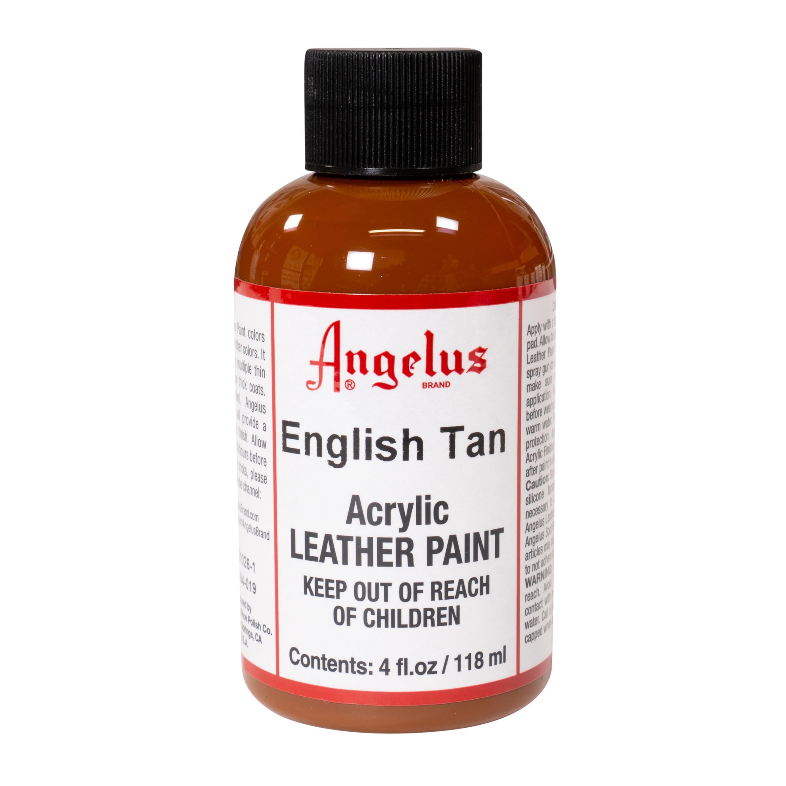 Angelus Acrylic Leather Paint, 4 Fl Oz (Pack of 1), English Tan