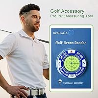 Vista 6 de Golf Green Reader - Marcador de pelota de golf con accesorios de golf de nivel para poner golf, ayuda de lectura verde, herramienta de entrenamiento