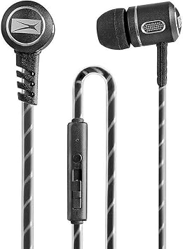 Altec Lansing in-Ear Stereo Metal Earbuds, Black MZX147-BLK