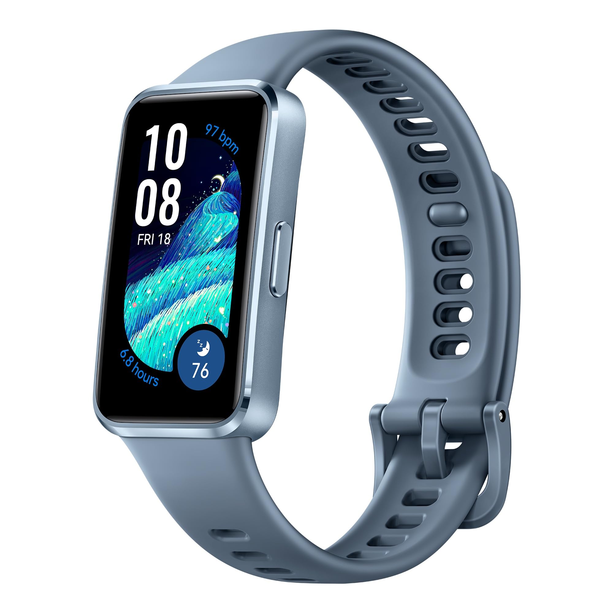 HUAWEI Band 10 Smartwatch, Monitoraggio del Fitness Tramite AI, Analisi Avanzata del Sonno, Variabilità della Frequenza Cardiaca Media Durante il Sonno, 14 Giorni, Lega dall’Alluminio, iOS & Android