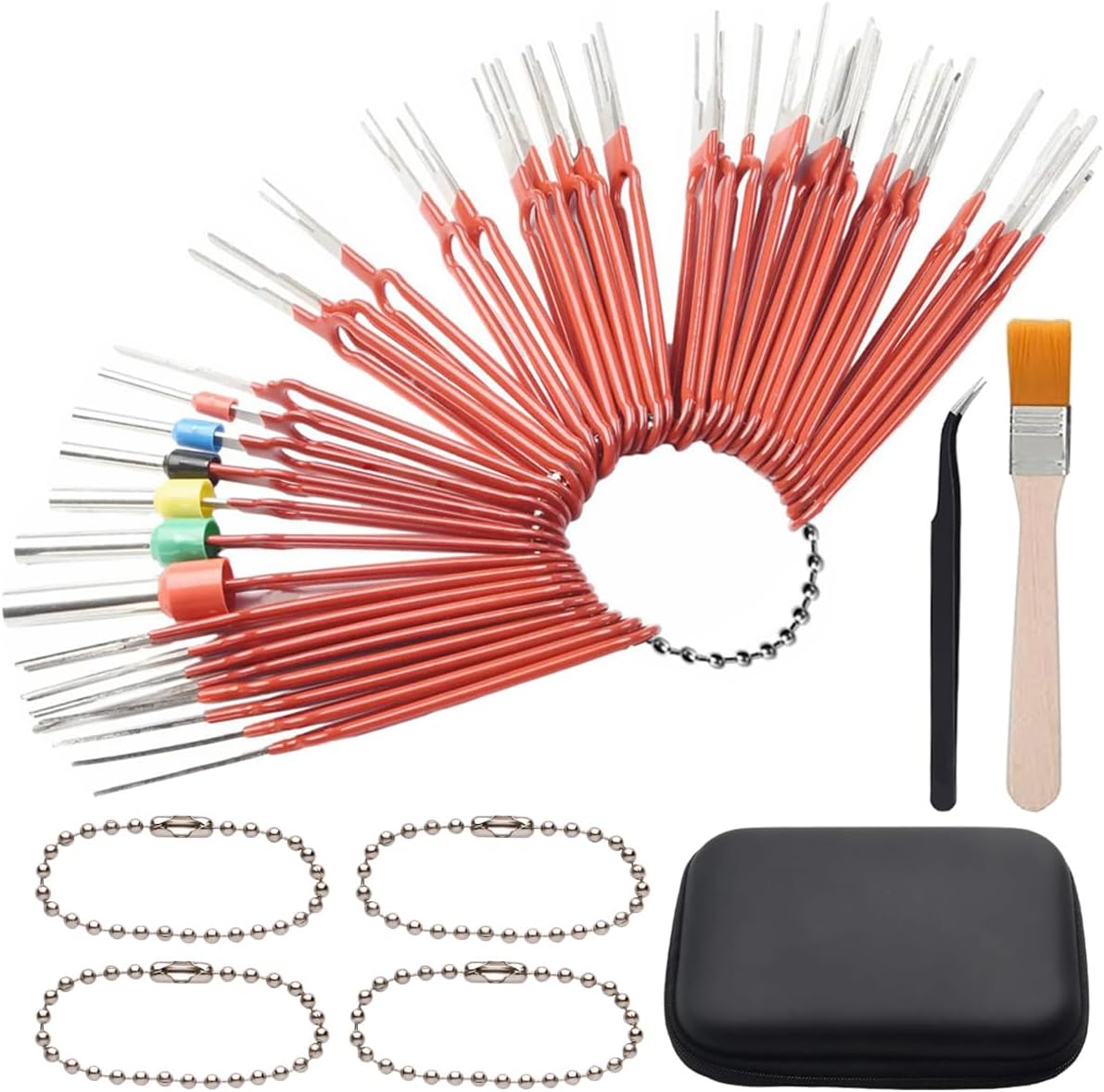 Terminal Removal Tool Kit for Automotive Car, 39Pcs Upgraded Depinning Tool Wiring Connector Pin Release Extractor, DIY Broken Key Extractor Kit Back Needle Remove Set for Household Devices