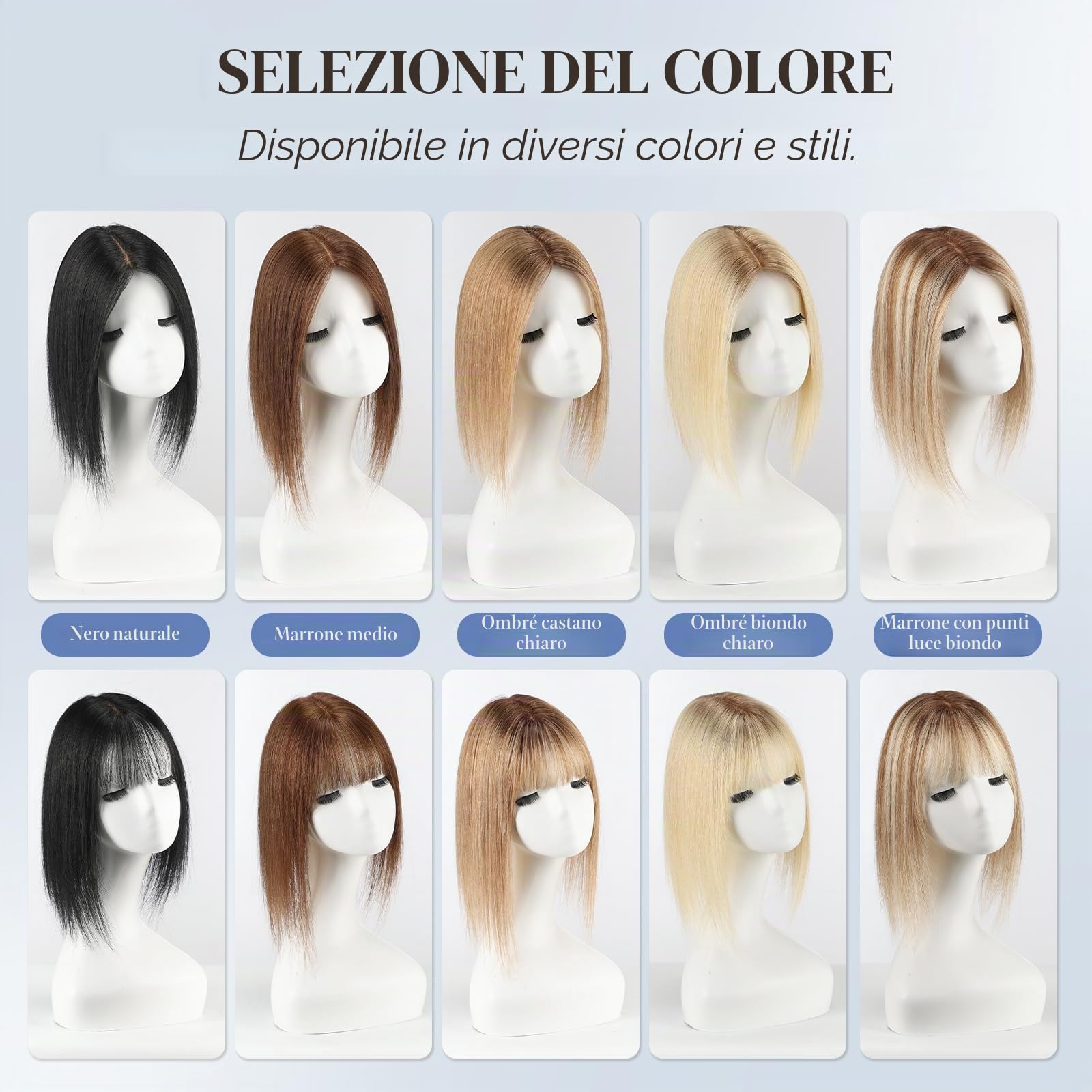 HAIRCUBE Topper per capelli umani da donna, veri capelli umani, senza frangia, 10,2 x 14 cm, base 30,5 cm, marrone con evidenziazione bionda per donne con radici diradate o grigie