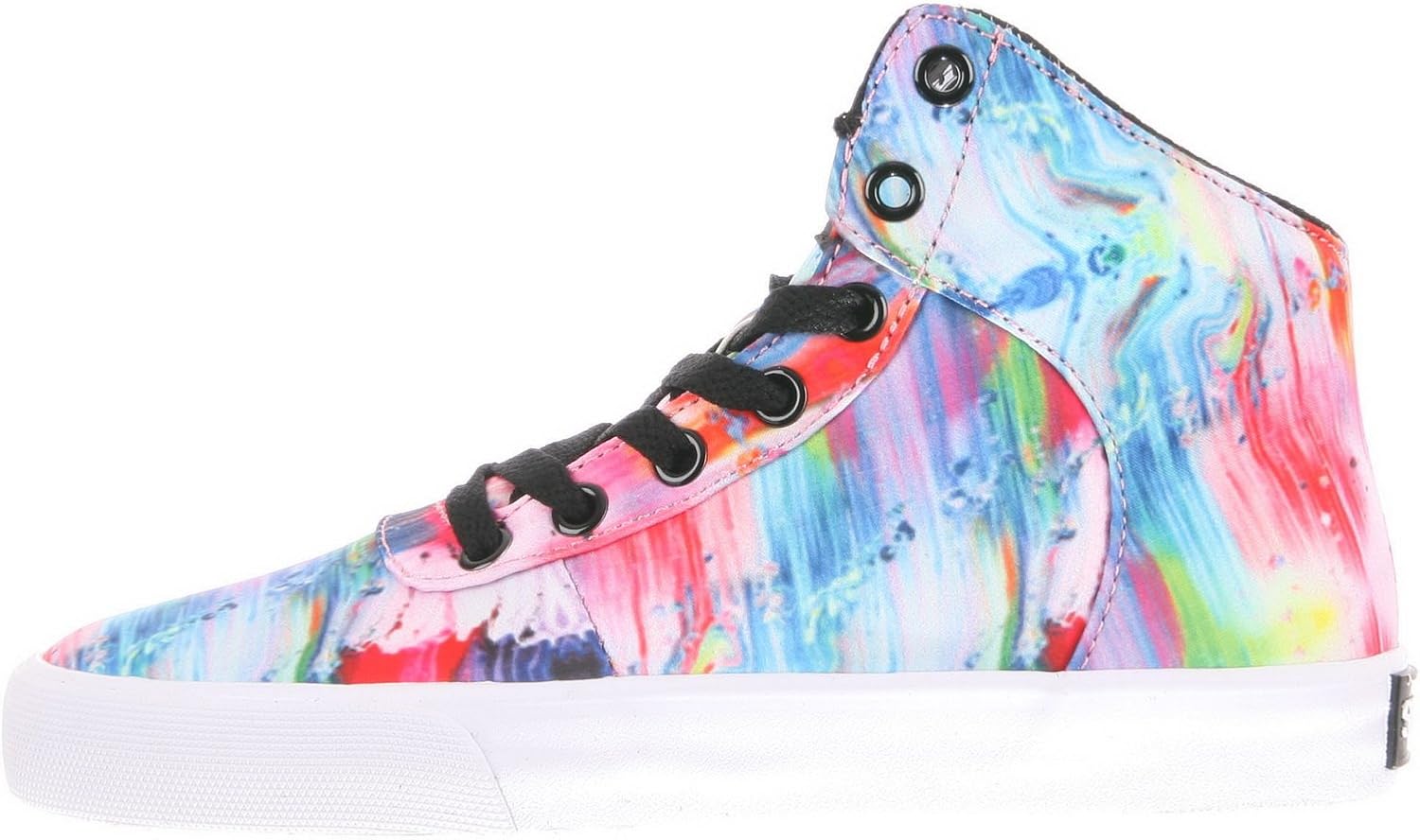 supra womens cuttler paint splatter-white