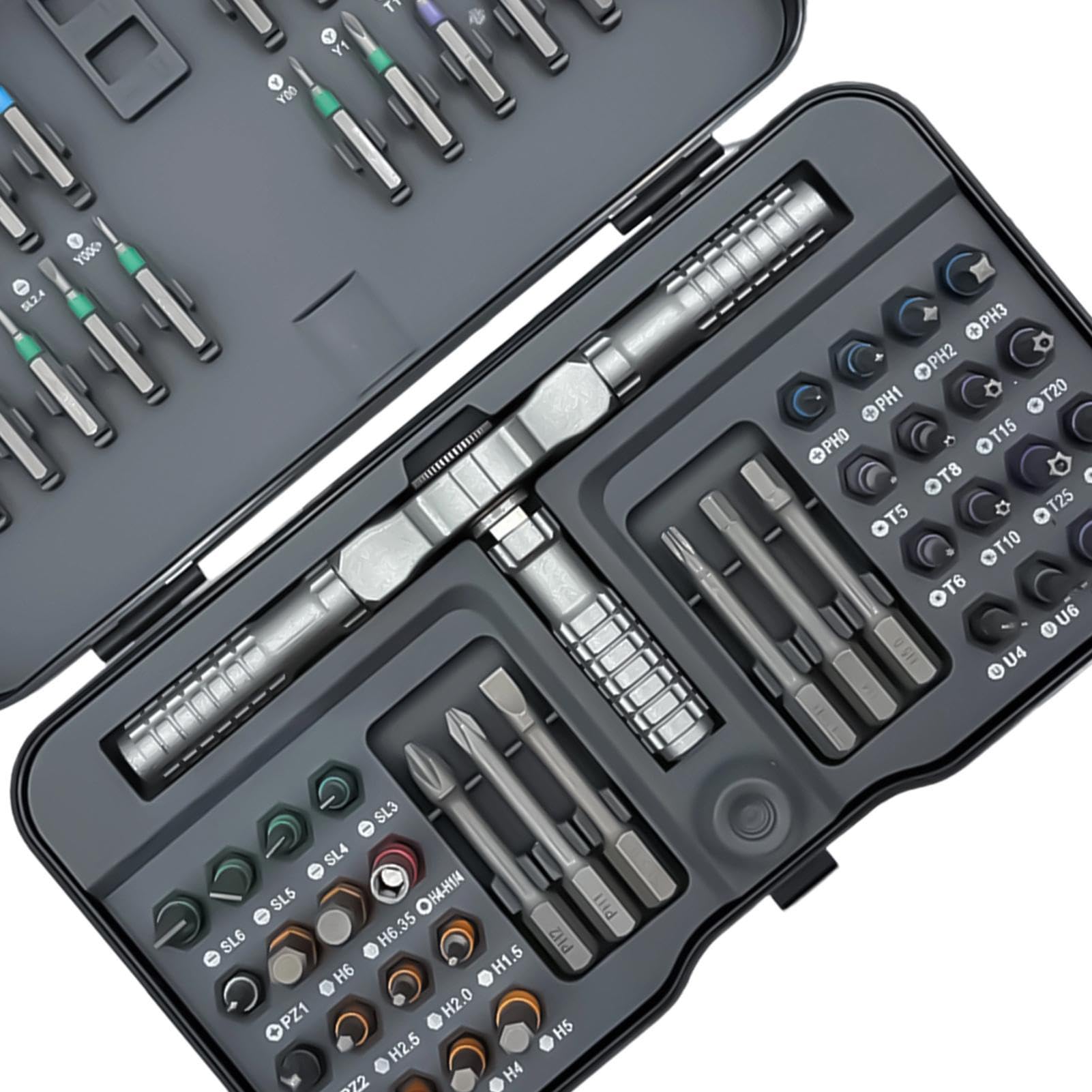 Set Cacciavite A Cricchetto Magnetico 66 Pezzi Punte Di Precisione | Con Kit Cacciaviti A Cricchetto Per Bicicletta Computer Elettrodomestici Fai Da Te Modellismo Cellulare Occhiali