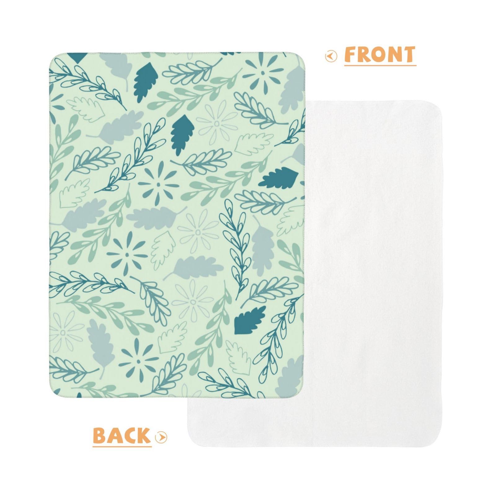 Amazon.co.jp: おむつ替えシート 葉柄 葉っぱ 和風 オムツマット  