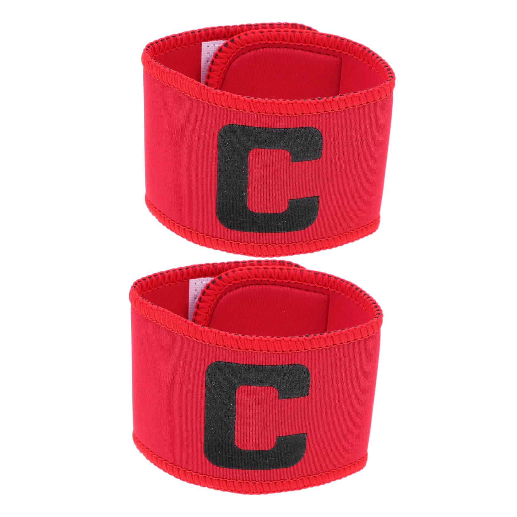 BESPORTBLE Captain Band Football Sleeves 2 Pack Elastic Arm Band Team Logo for Adults Boys and Girls