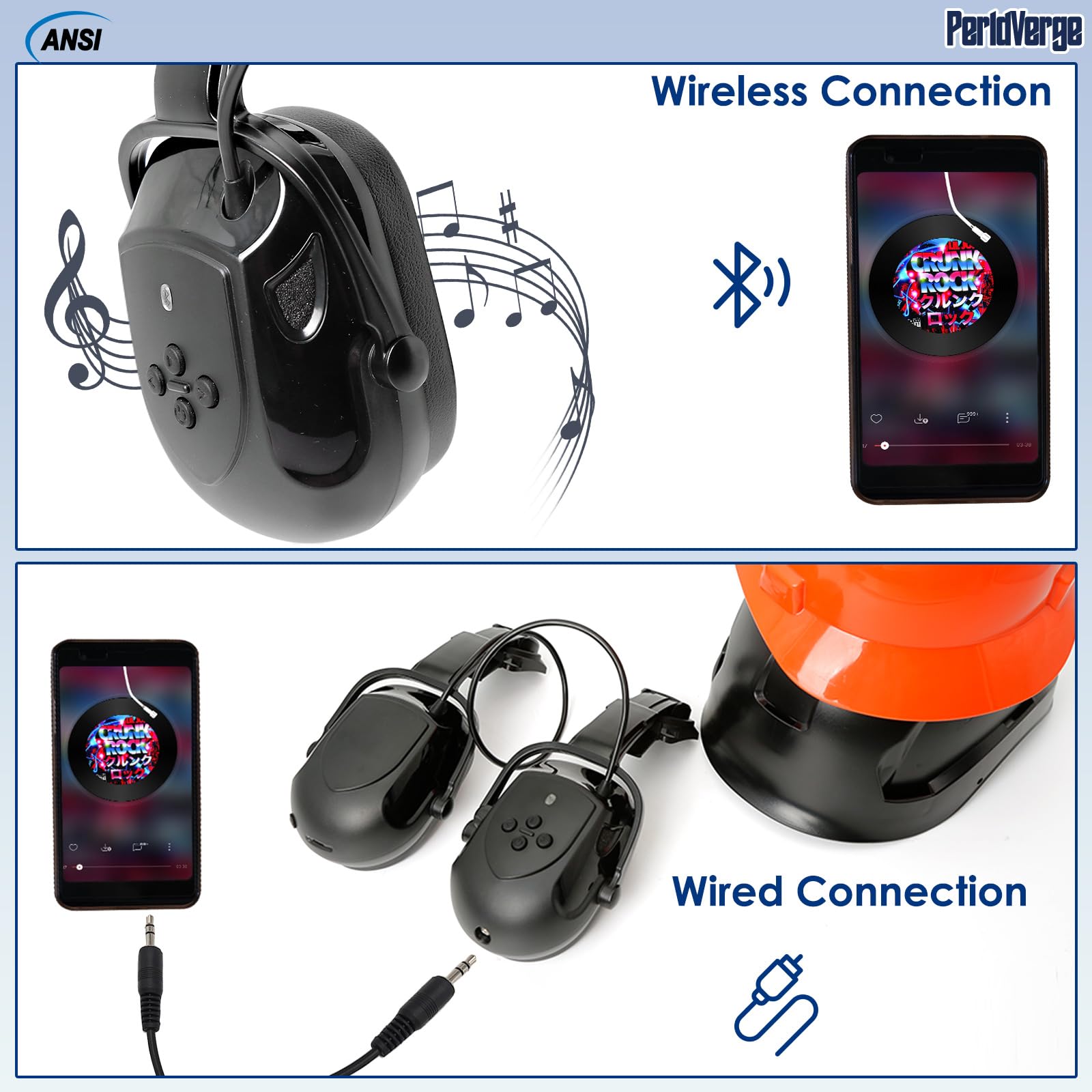 Orejeras de casco duro, orejeras para reducción de ruido para accesorios de casco duro, protección auditiva de construcción para adultos