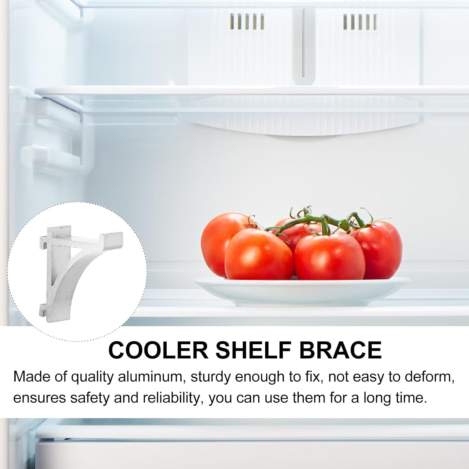 Amosfun Freezer Shelf Clips 20 Pack Refrigerator Clip Metal Shelf Brackets Support Hooks Cooler Brace for Fridge Shelving Easy Install for Household and Commercial Freezers