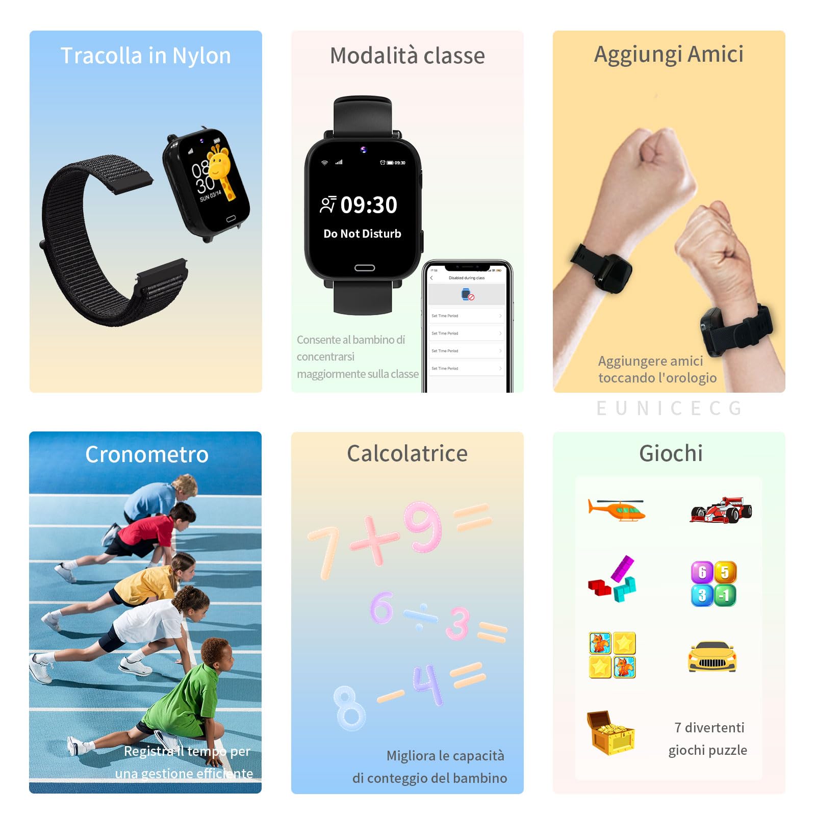 4G Smartwatch Bambini con GPS localizzatore Telefono Videochiamate Modelli di Aula Chat Vocale Giochi Sveglia SOS Calcolatrice - Digitale Orologio Smartwatch Bambina Bambino Compleanno Regalo