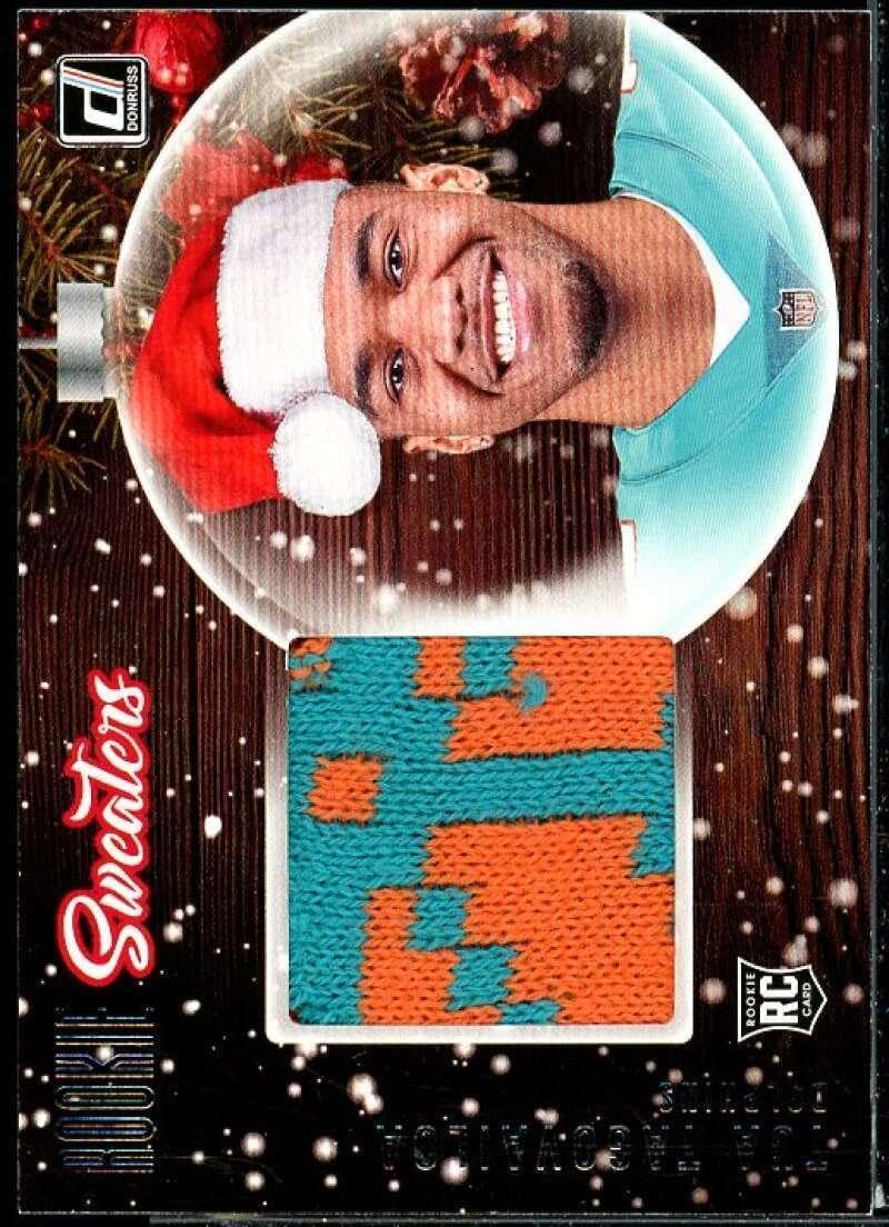 Tua Tagovailoa Rookie Card 2020 Donruss Rookie Holiday Sweater #2 - Unsigned Football Cards