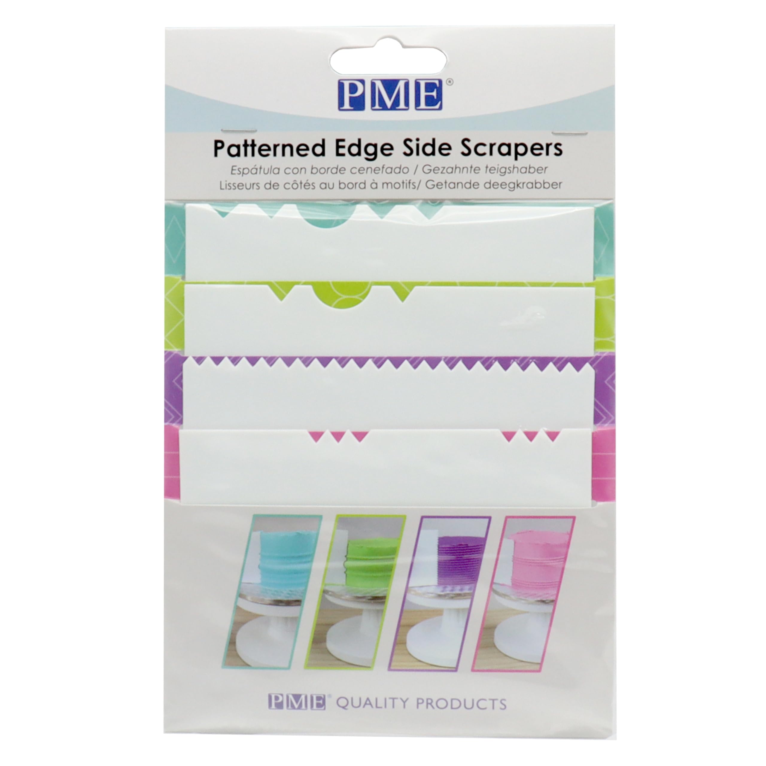 PME 4 Piece Plastic Side Scraper