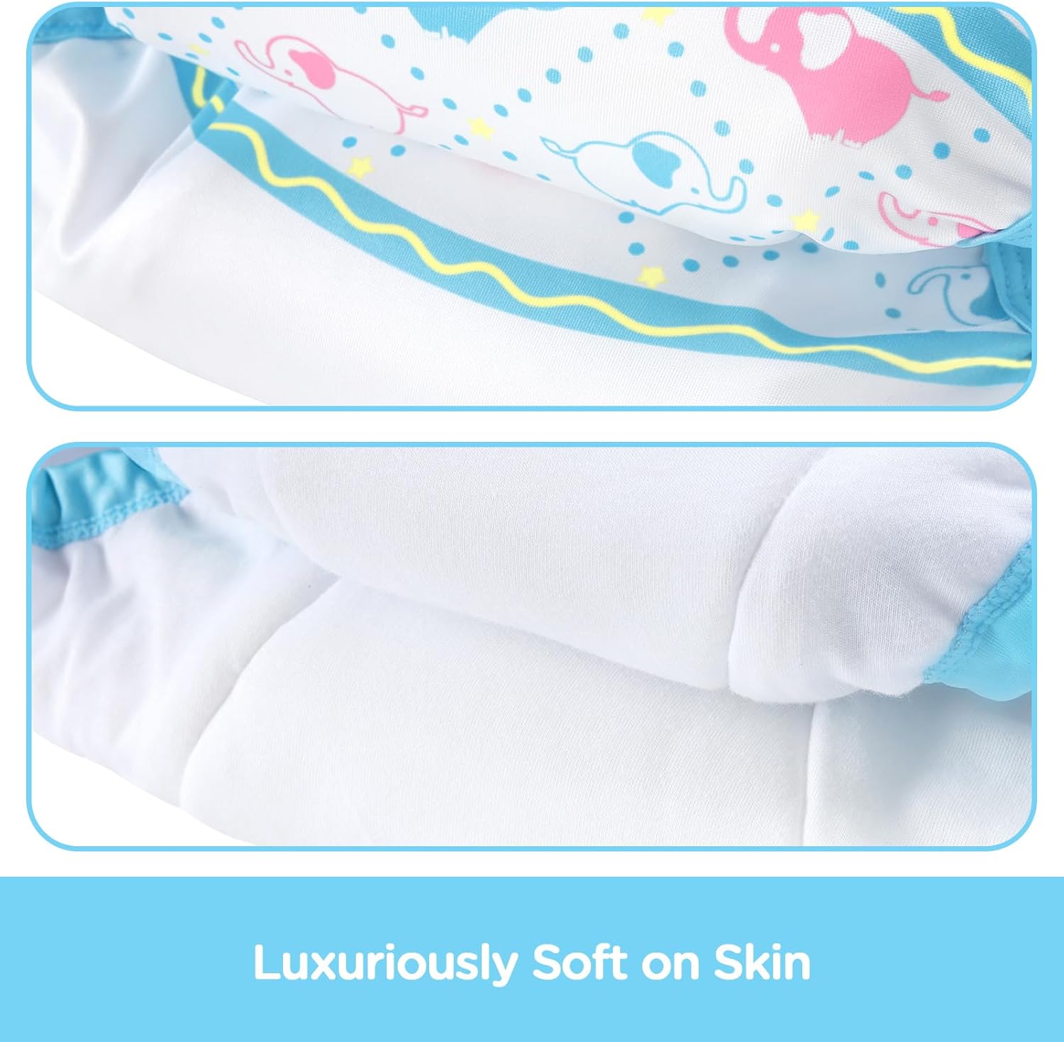 Littleforbig Soft Silky Underwear Comfortable Washable Reusable Adult Training Pants - Little Trunks M Blue - Image 7