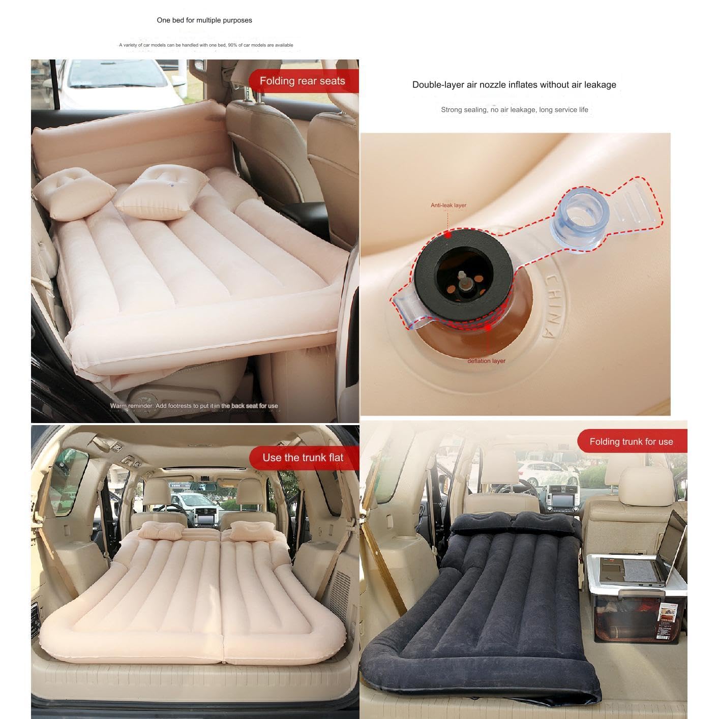 Auto Opblaasbaar Matras voor Volvo XC90 7seats 2015-2023