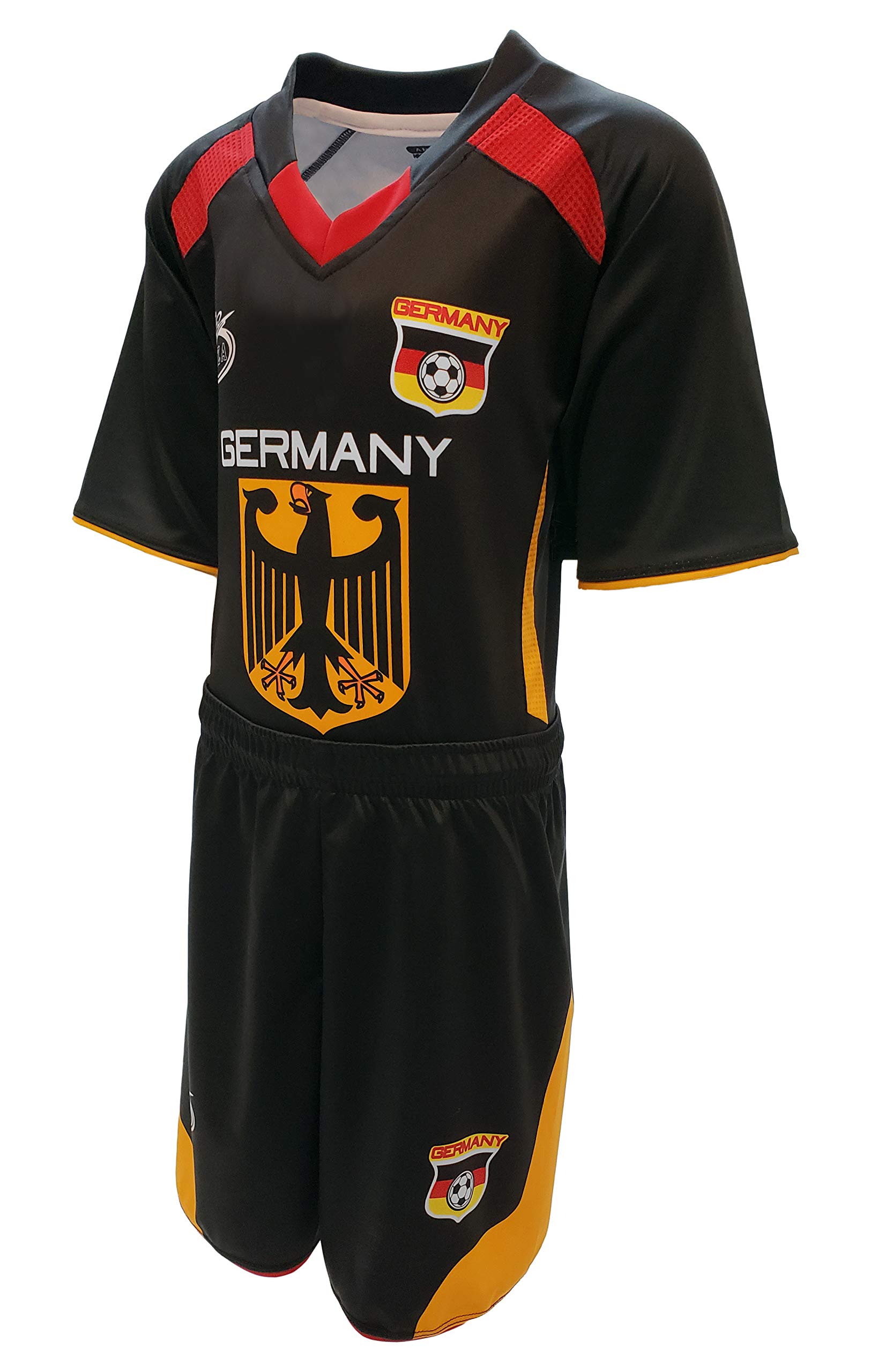 ARZA Youth Soccer Uniform Germany Color Black 100% Polyester_Kids and Boy (14)