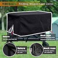 Vista 2 de Funda plegable impermeable para carro, protección resistente para carrito de jardín (38 x 22 x 20 pulgadas)