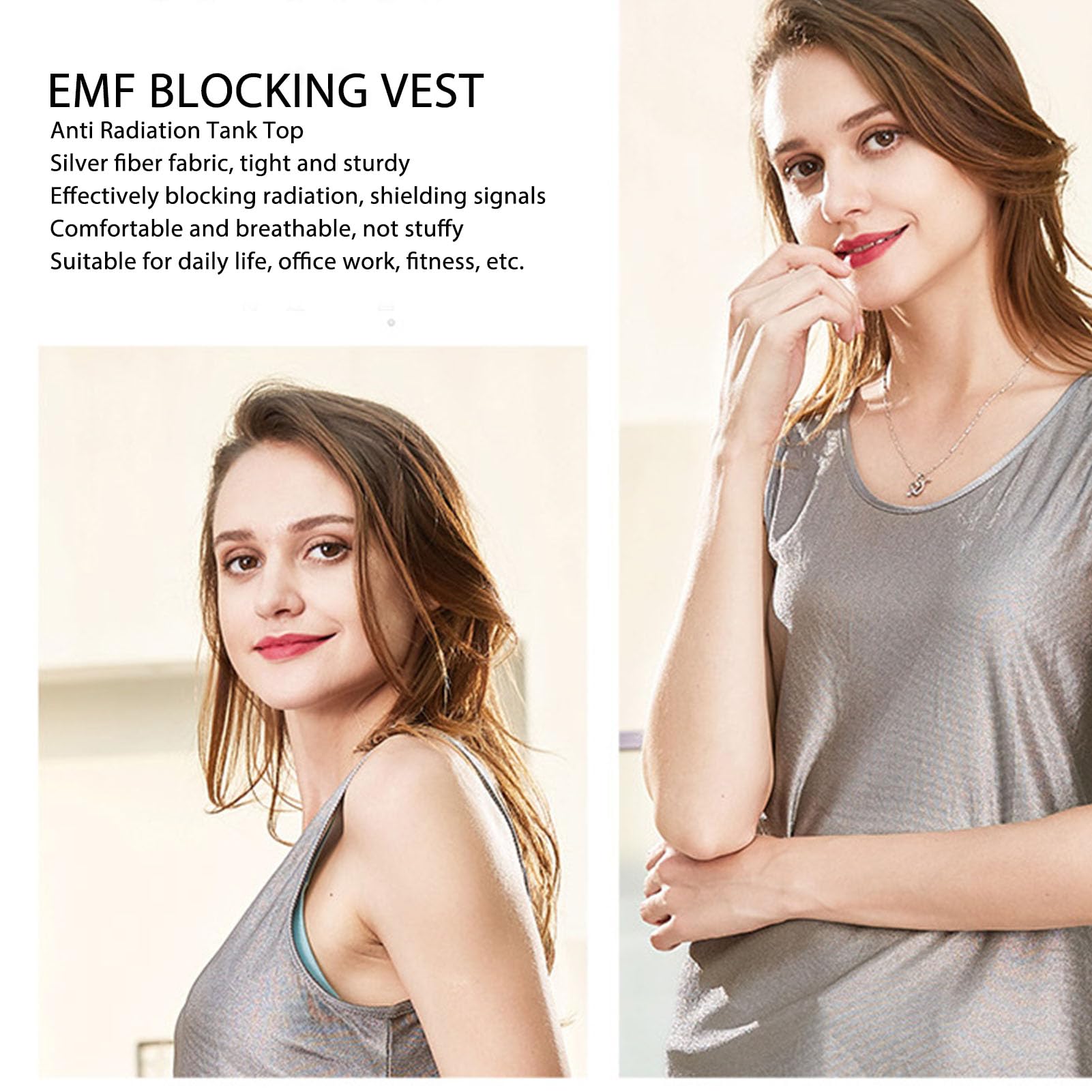 Alomejor Kamizelka Chroniąca Przed Polami Elektromagnetycznymi Bez