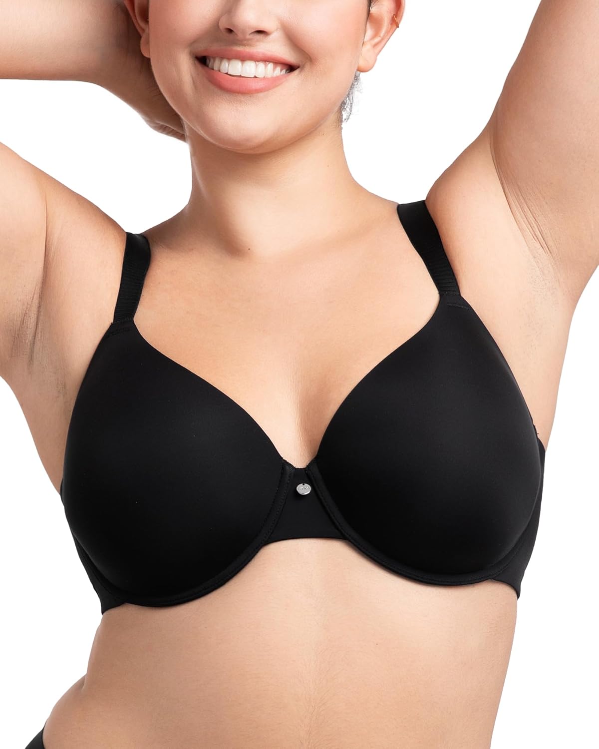 HSIA Tshirt Bras for Women Full Coverage Underwire Lightly Lined Plus Size Minimizer Bra for Big Busted - Image 3