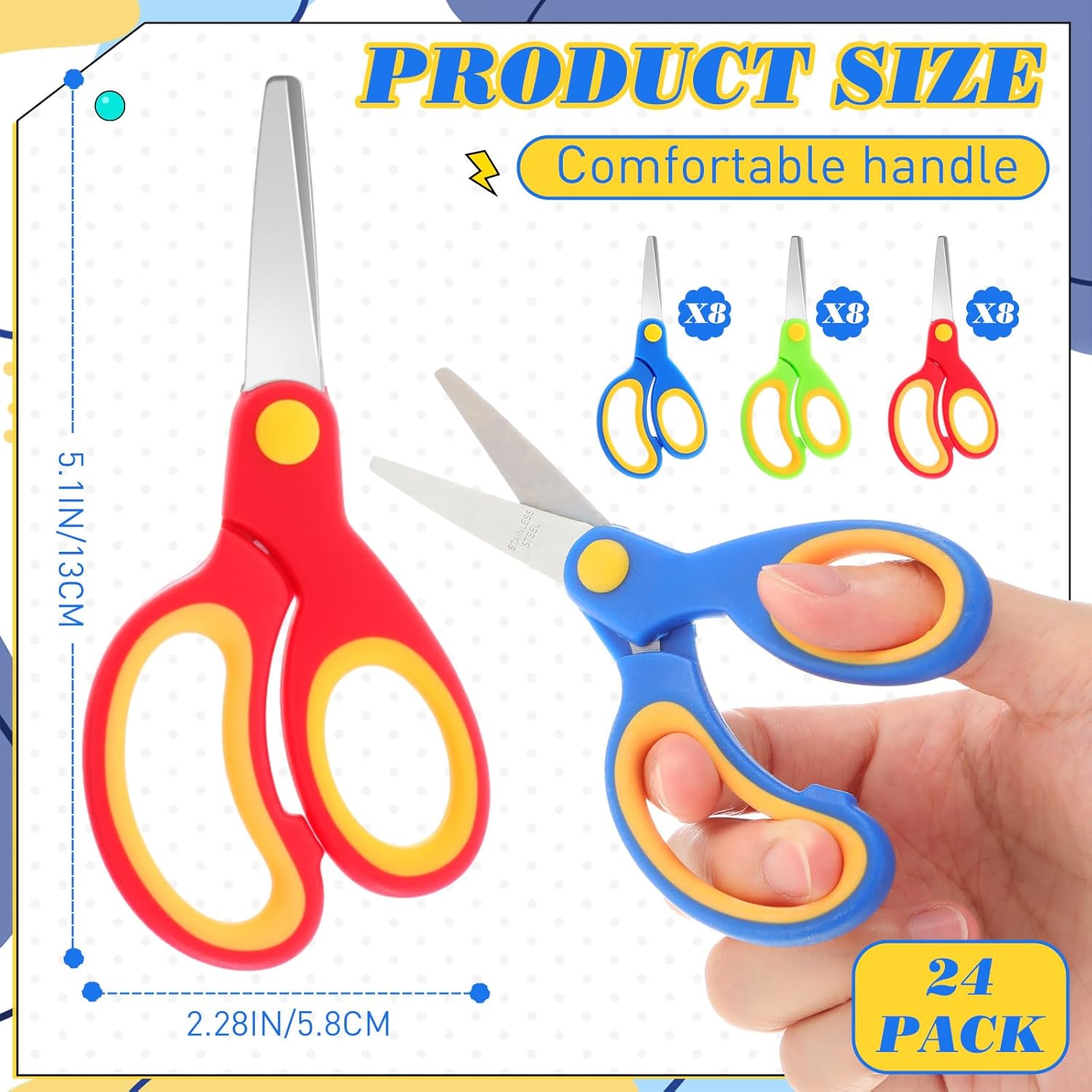 おでかけランチくん サクッと切れる 離乳食はさみ 通販 | 育児用品 | アカチャンホンポ Online Shop Lasnten 子供用はさみ バルク 24個パック クリスマスアイテム バルク 5.1インチ 鈍い先端 安全 学生 はさみ 快適なグ