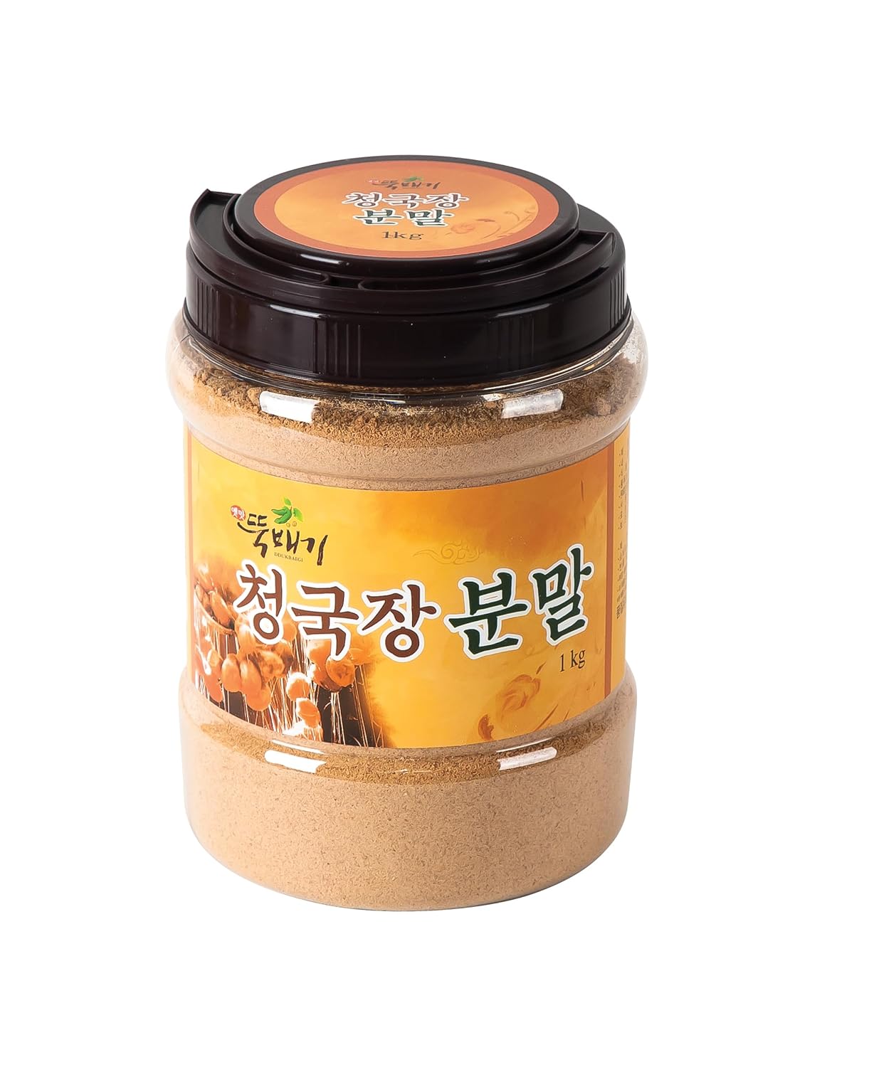 HELLO KFOOD DDUKBAEGI Traditional Fermented Dried Soybean Paste Powder, Korean Cheonggukjang Powder 한국산 청국장 분말 1kg (2.2 lb) – Made with 100% Korean Ingredients