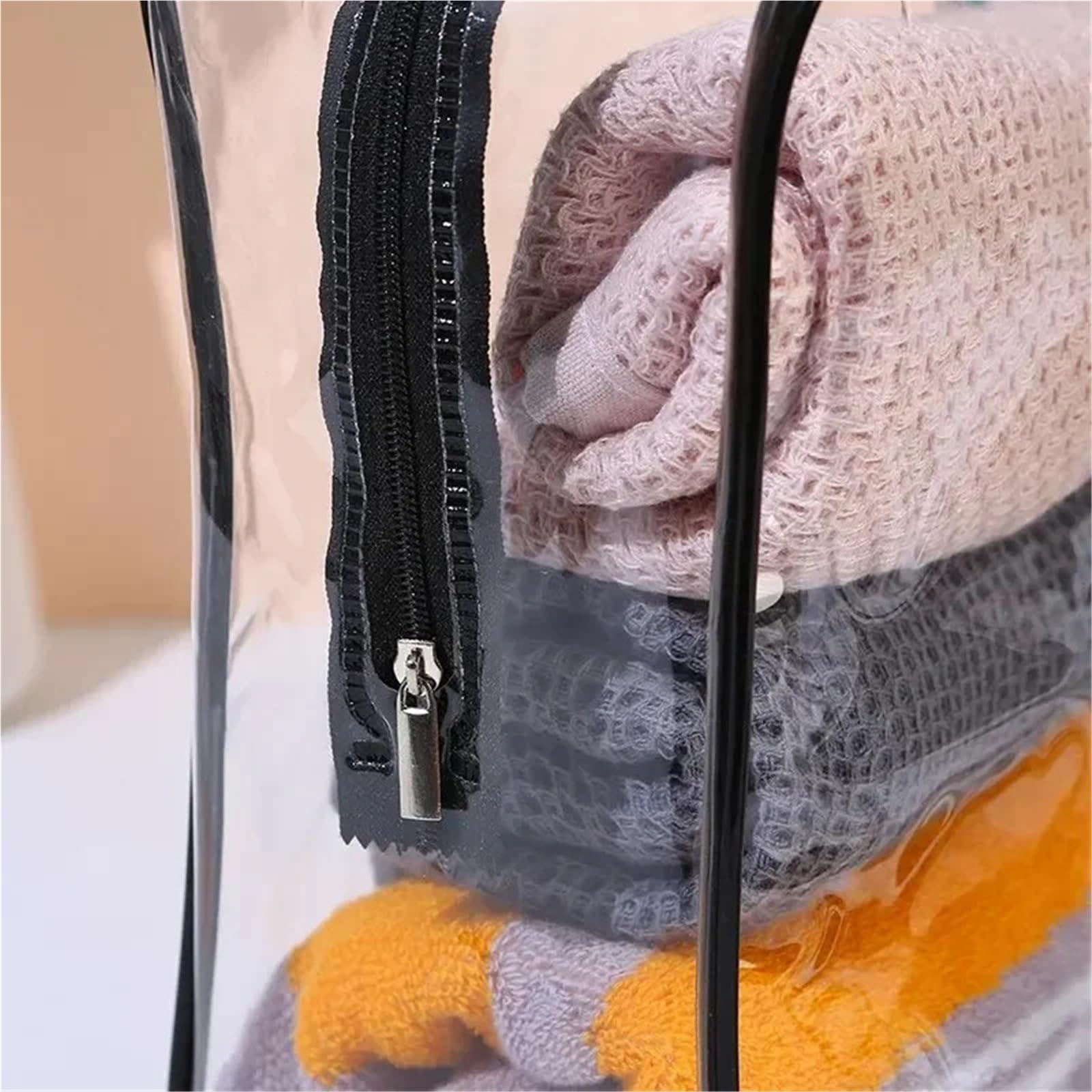 Transparente Kulturbeutel Große Kapazität Tasche Reise Organizer Aufbewahrungstasche Make-up Kosmetiktasche Multifunktion Geeignet Für Reisen, Bad, Schwimmen(3 Sizes Set)