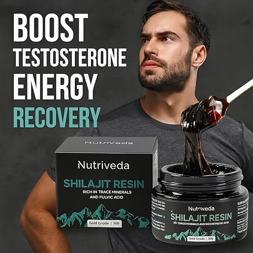 Miniatura 3 de Resina Shilajit prémium de 600 mg – Shilajit del Himalaya de grado dorado – rica en minerales traza y ácido fúlvico para energía y apoyo