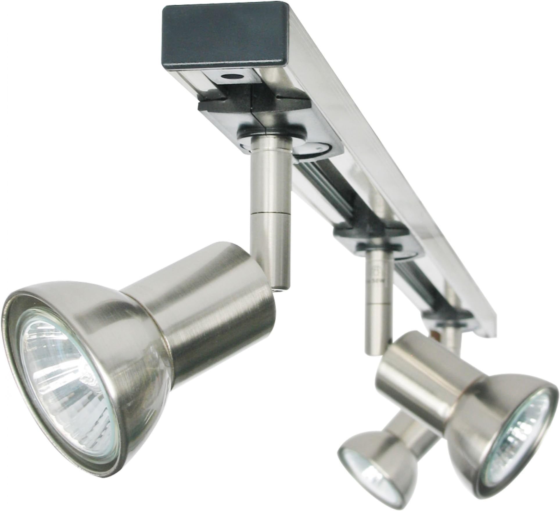 Lampekonsulenten Munin 3 spot kit in the Viking range from L&K (brushed steel, 350517)