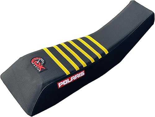 Miniatura 5 de Polaris Scrambler Trailblazer Sport 250 400 500 Funda de asiento 1995-2003 negro/amarillo