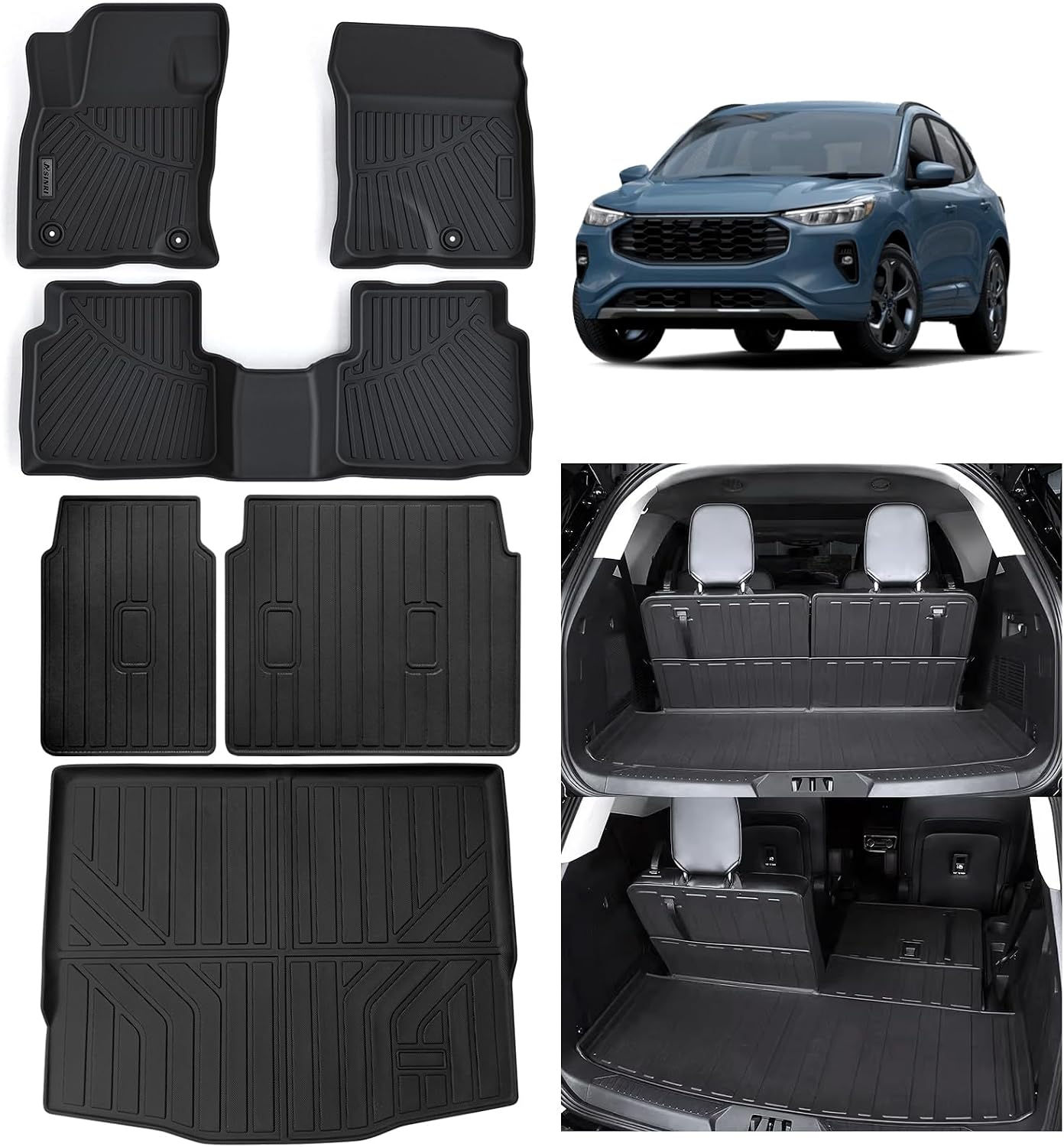 Amazon.com: for Ford Escape Floor Mats 2026 2025 2024 2023 2022 2021 2020(Not Fit Hybrid) Car Mats for Ford Escape All Weather Floor Mats Cargo Liner Accessories 2020-2025 : Automotive