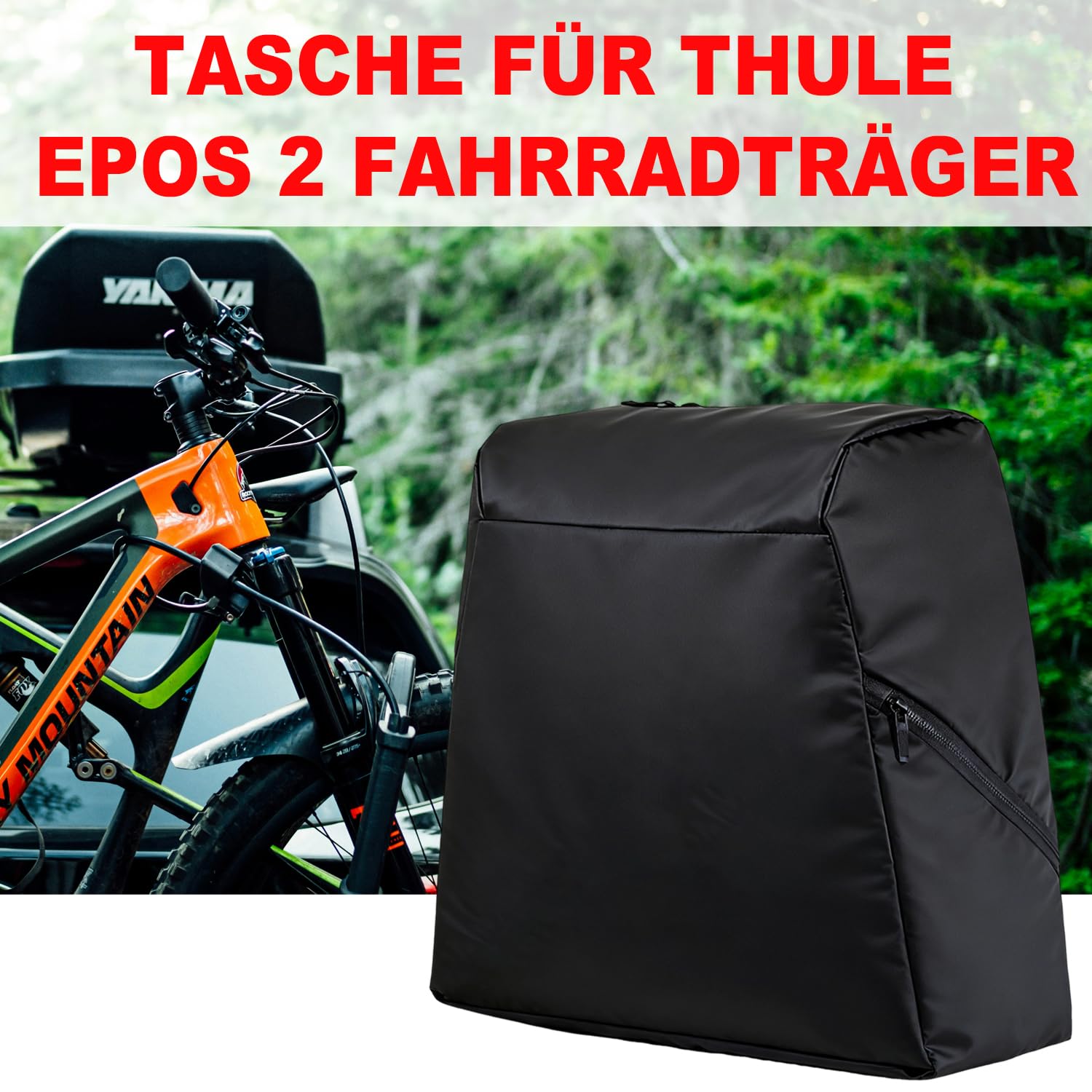 Tasche für Thule Epos 2 Fahrradträger (2 Fahrräder)- Hochwertige Tragetasche & Transporttasche, Robuster, Wasserdichter 600D Oxford-Stoff, Perfekter Schutz für Ihren Fahrradträger