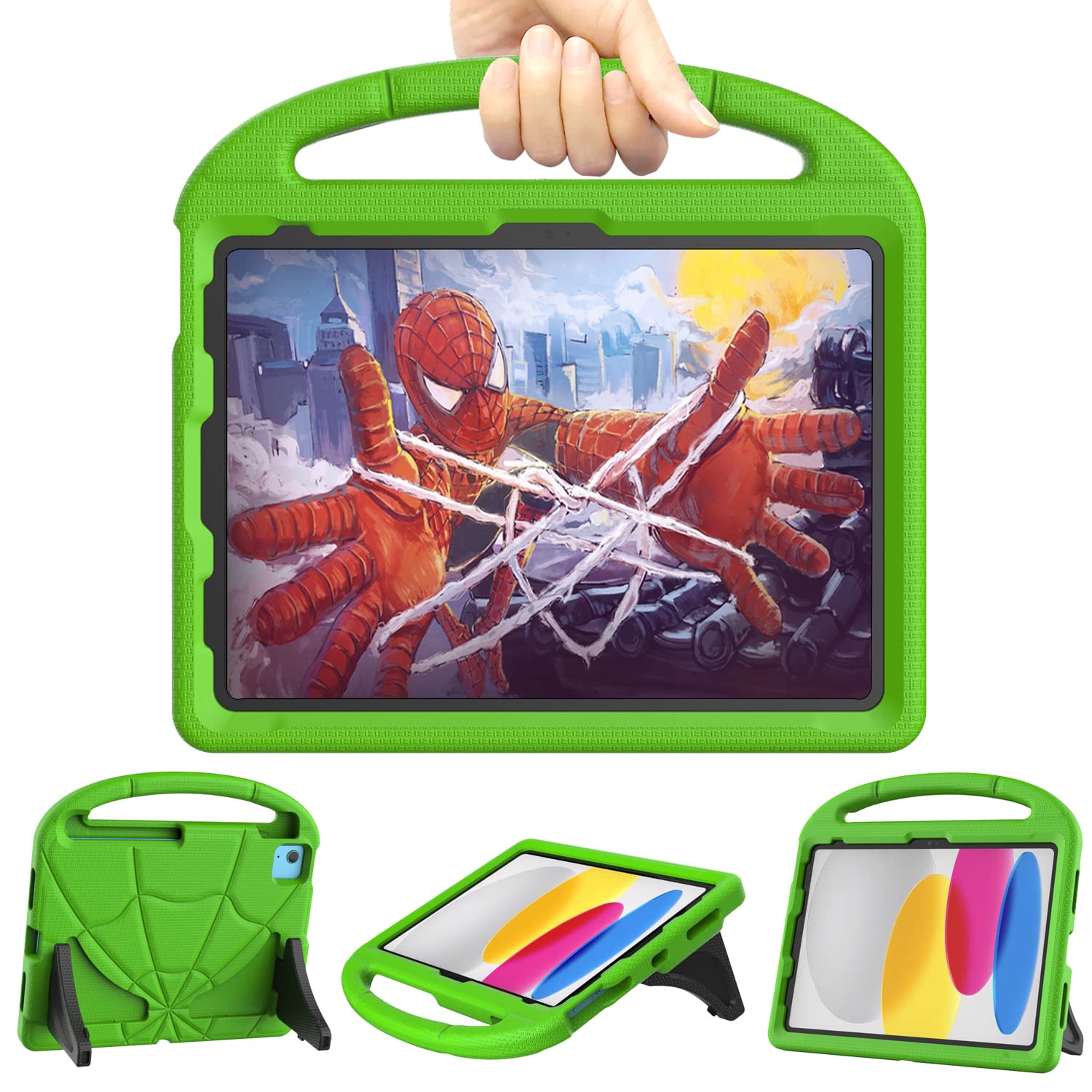 New iPad 10th Generation Case for Kids 10.9 Inch 2022, Lainergie iPad 10.9 Case 10th Generation Lightweight Shockproof Kids Friendly Cover with Handle
