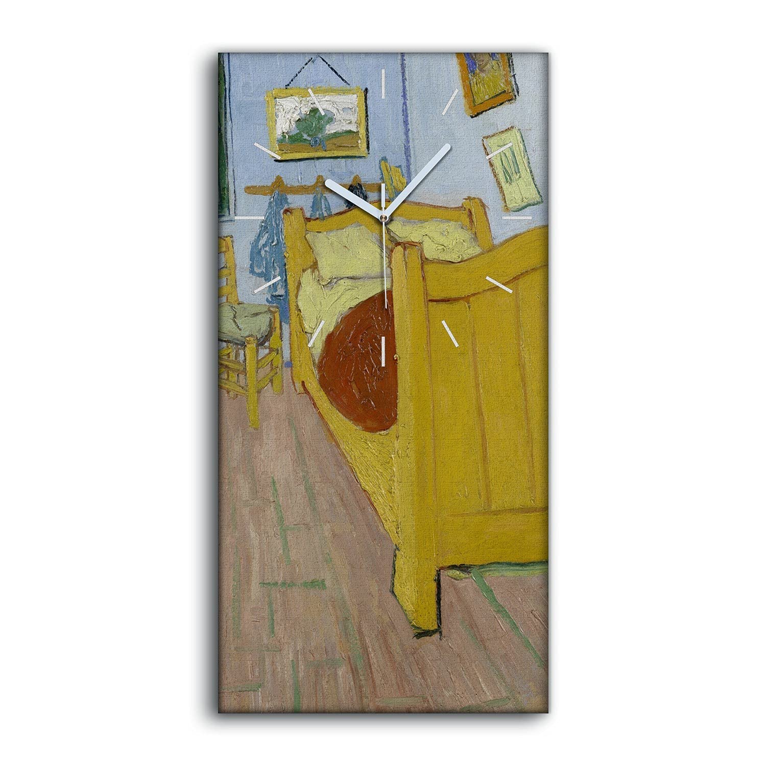 Horloge sur toile idée cadeau pendaison de crémaillère art moderne