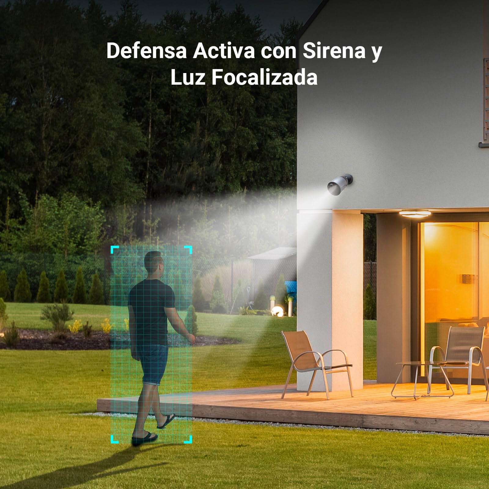 EZVIZ BC1C - Cámara de vigilancia WiFi Exterior inalámbrica 1080P, autonomía de 210 días, cámara con baterías 7800 mAh, detección de Persona, visión Nocturna en Color, Audio bidireccional, IP66