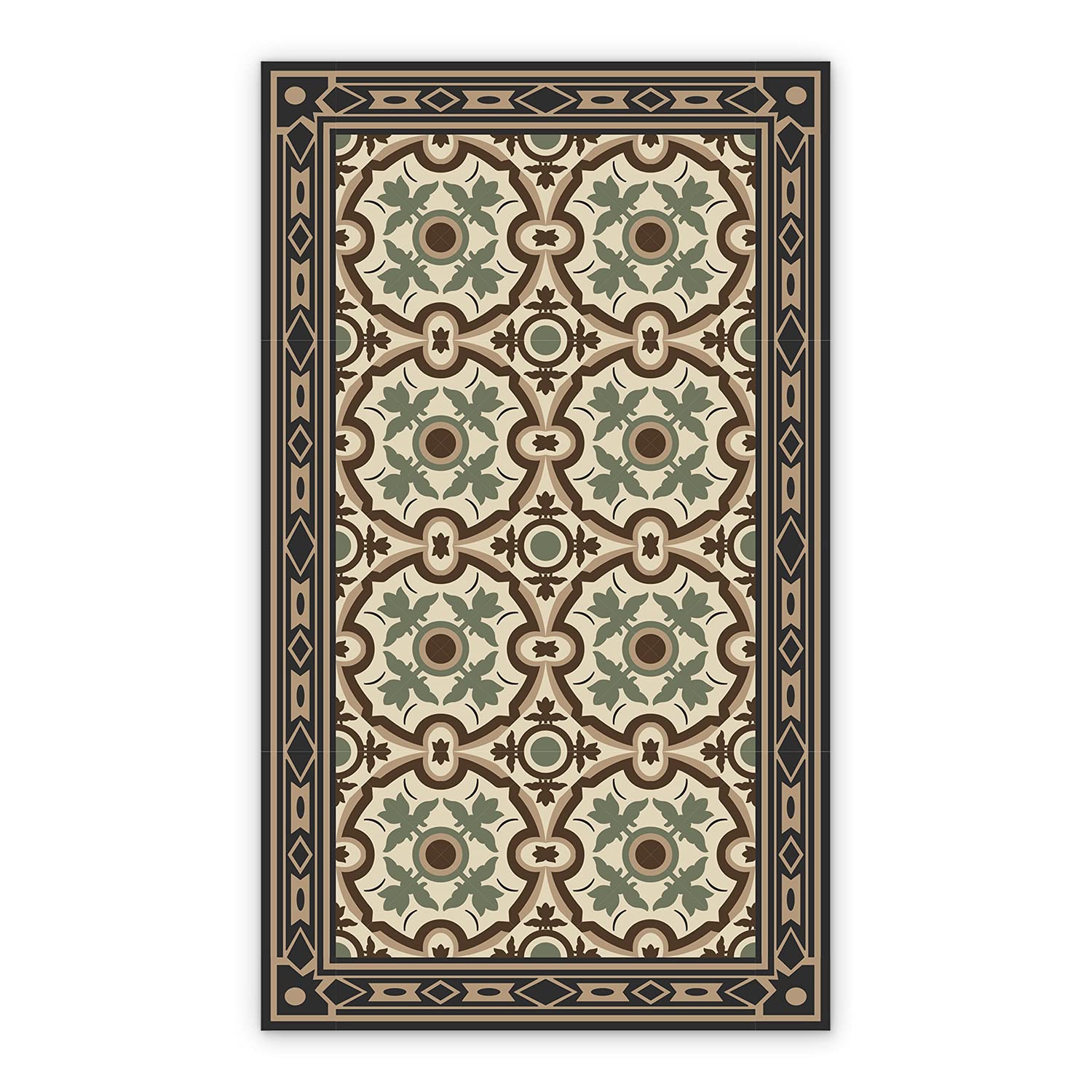 Tapis en vinyle de cuisine PVC linoléum azulejos pour sol de bain et salle à manger