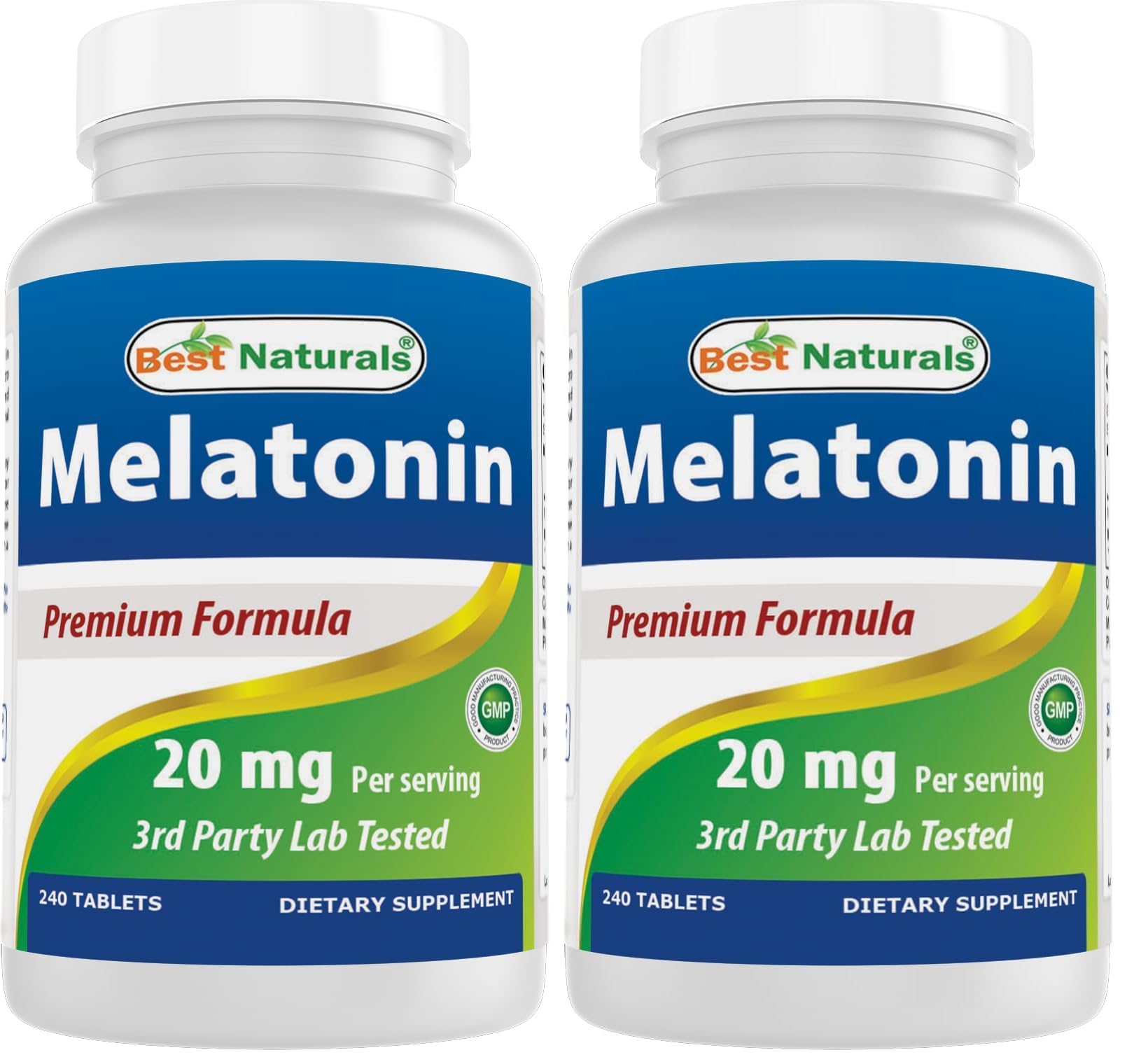 Best Naturals Melatonin 20mg 240 Tablets - Drug-Free Nighttime Sleep Aid - Non-GMO & Gluten Free — Amazon image 8