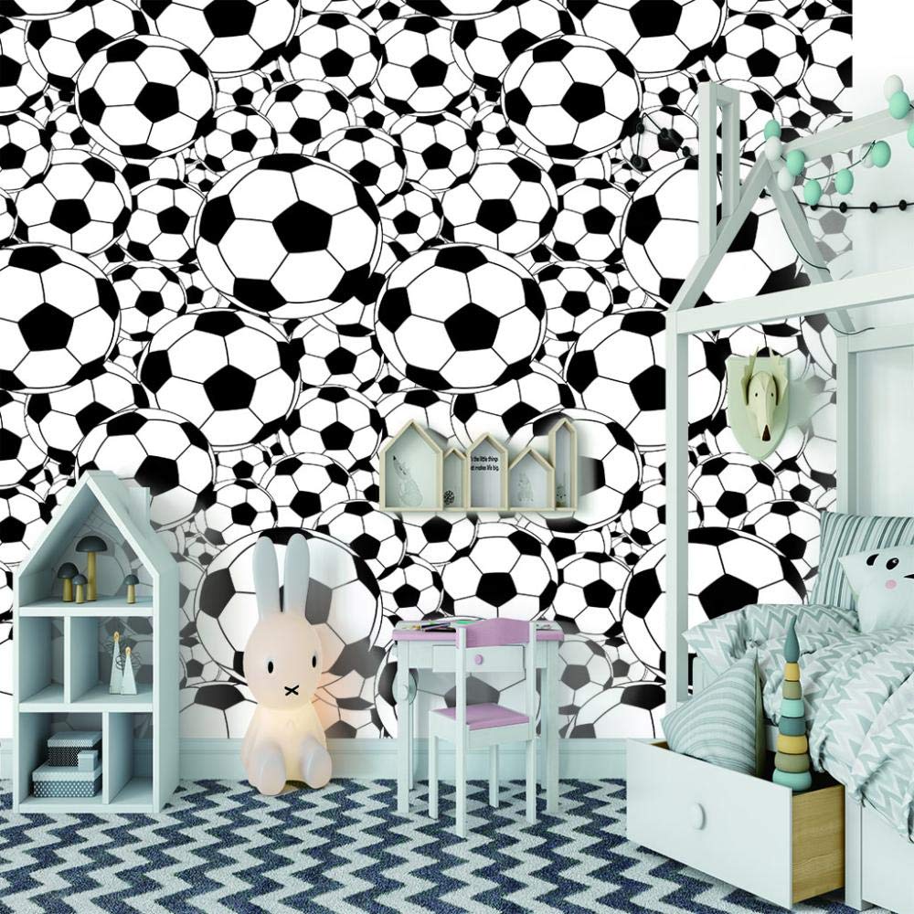 Adesivo da parete 3D da parete da calcio, per soggiorno, camera da letto, cameretta dei bambini, 300 cm x 210 cm