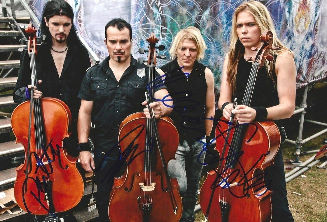 Cello Rock Band Apocalyptica autographs, InPerson signed