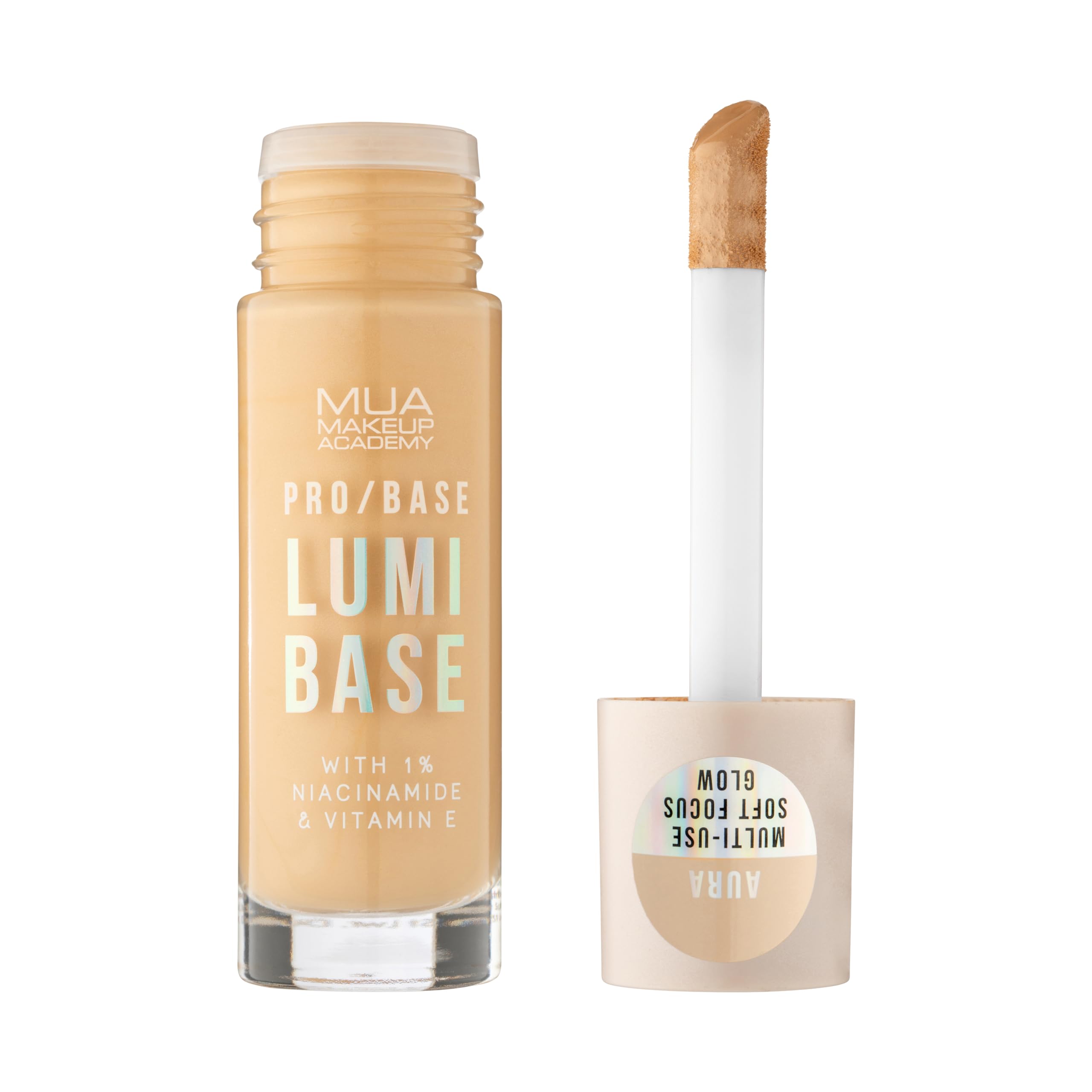 MUA Makeup Academy PRO/BASE Lumi Base, Tinted Glow Formula, Aura - Vegan & Cruelty Free
