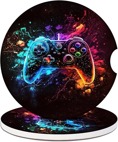 Miniatura 18 de Portavasos de automóvil con diseño de calavera, posavasos de cerámica absorbente para portavasos de automóvil, accesorios de automóvil para mujeres