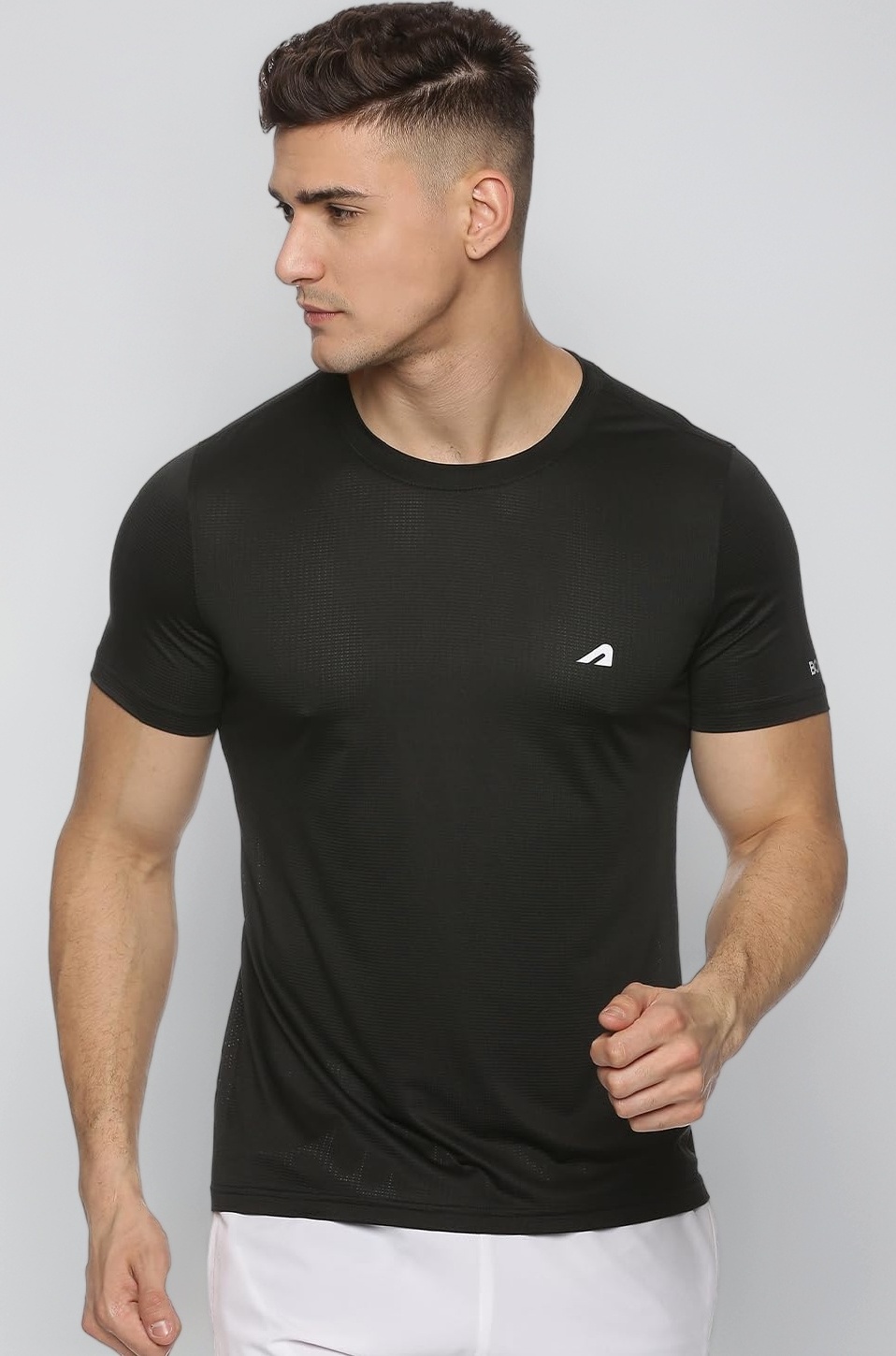 Boldfit Gym T Shirts for Men Workout Breathable T Shirt for Man Active Wear Sports Tshirt for Men Lightweight Gym Tshirts for Man Dry Fit Running T Shirts for Boys Regular Fit Sports Tshirts