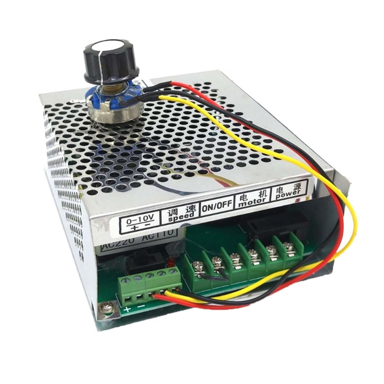 Chłodzony powietrzem zestaw silnika wrzeciona CNC o mocy 0,5 kW + wentylator Silnik 500 W + regulator prędkości zasilania do grawerowania,Napęd elektryczny(Package 5)