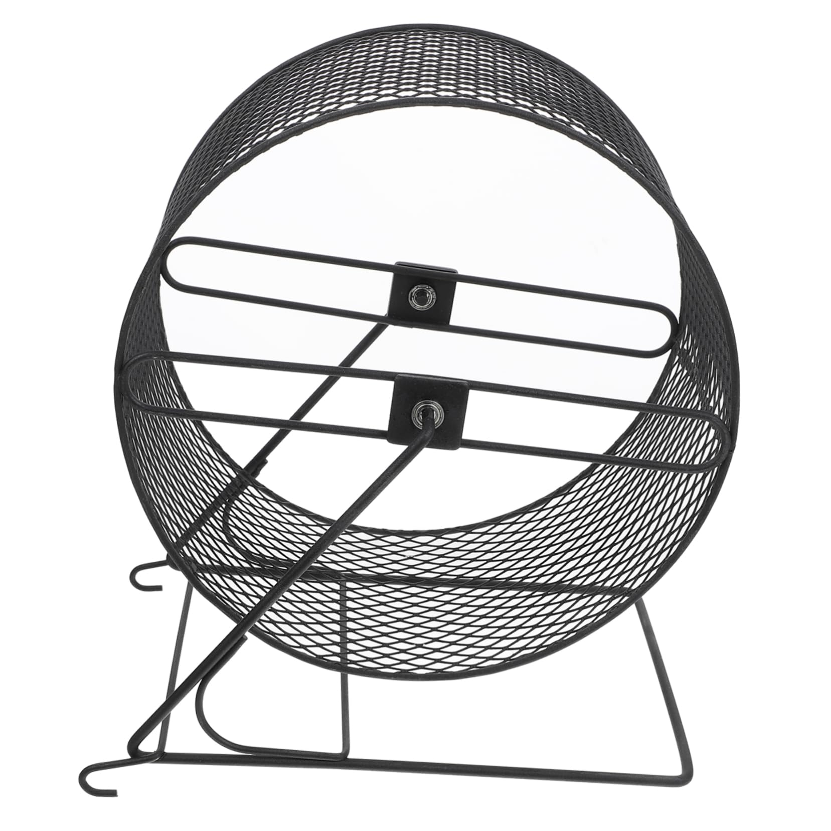 Hamster Quiet Running Wheel Iron Exercise Toy Black