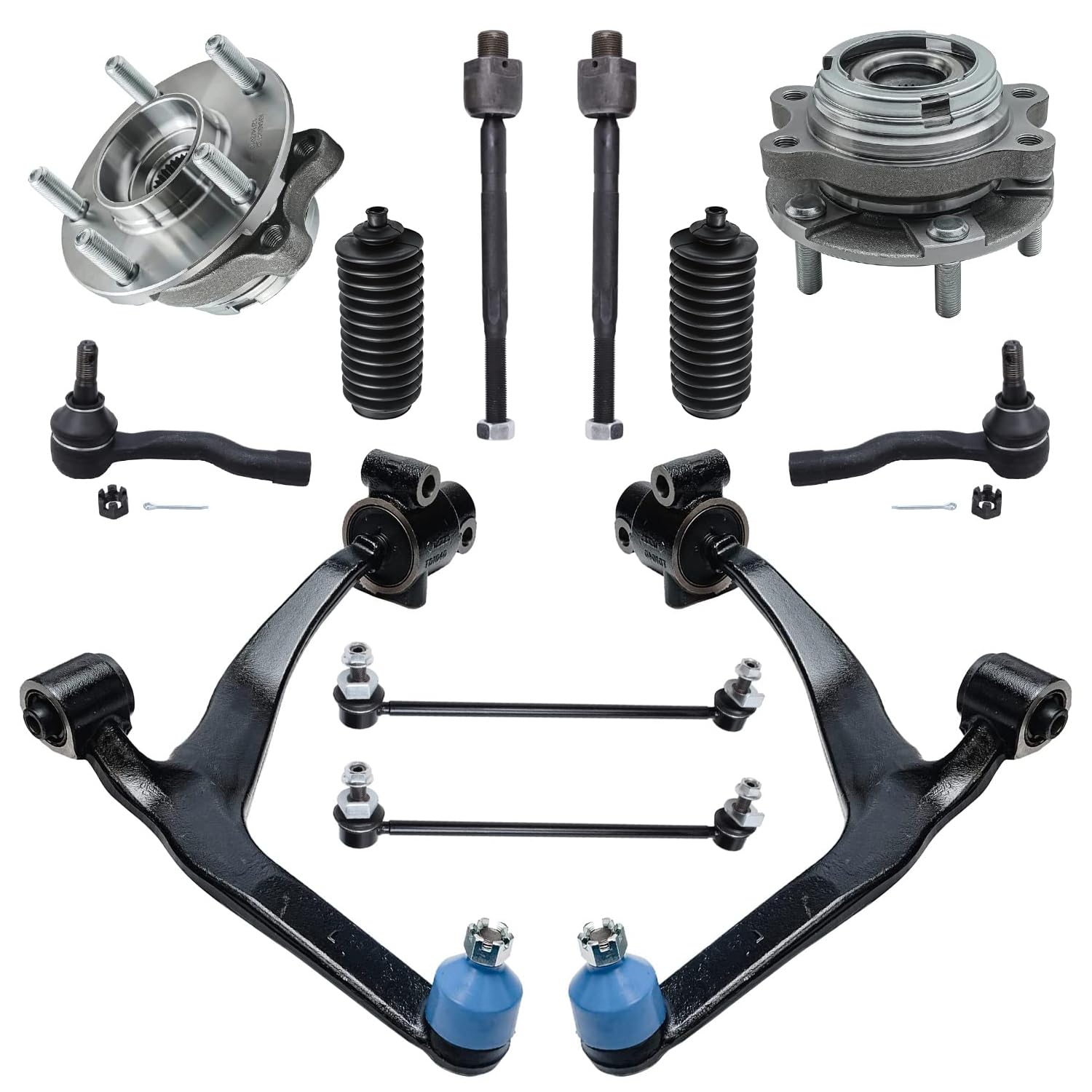 Detroit Axle - 4WD Front End Suspension Kit for 03-08 Infiniti FX35 FX45
