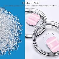 Vista 32 de Tapa con popote para vaso de 30 onzas, tapas de repuesto compatibles con YETI Rambler de 30 onzas, vaso con popote de 35 onzas, sin BPA e