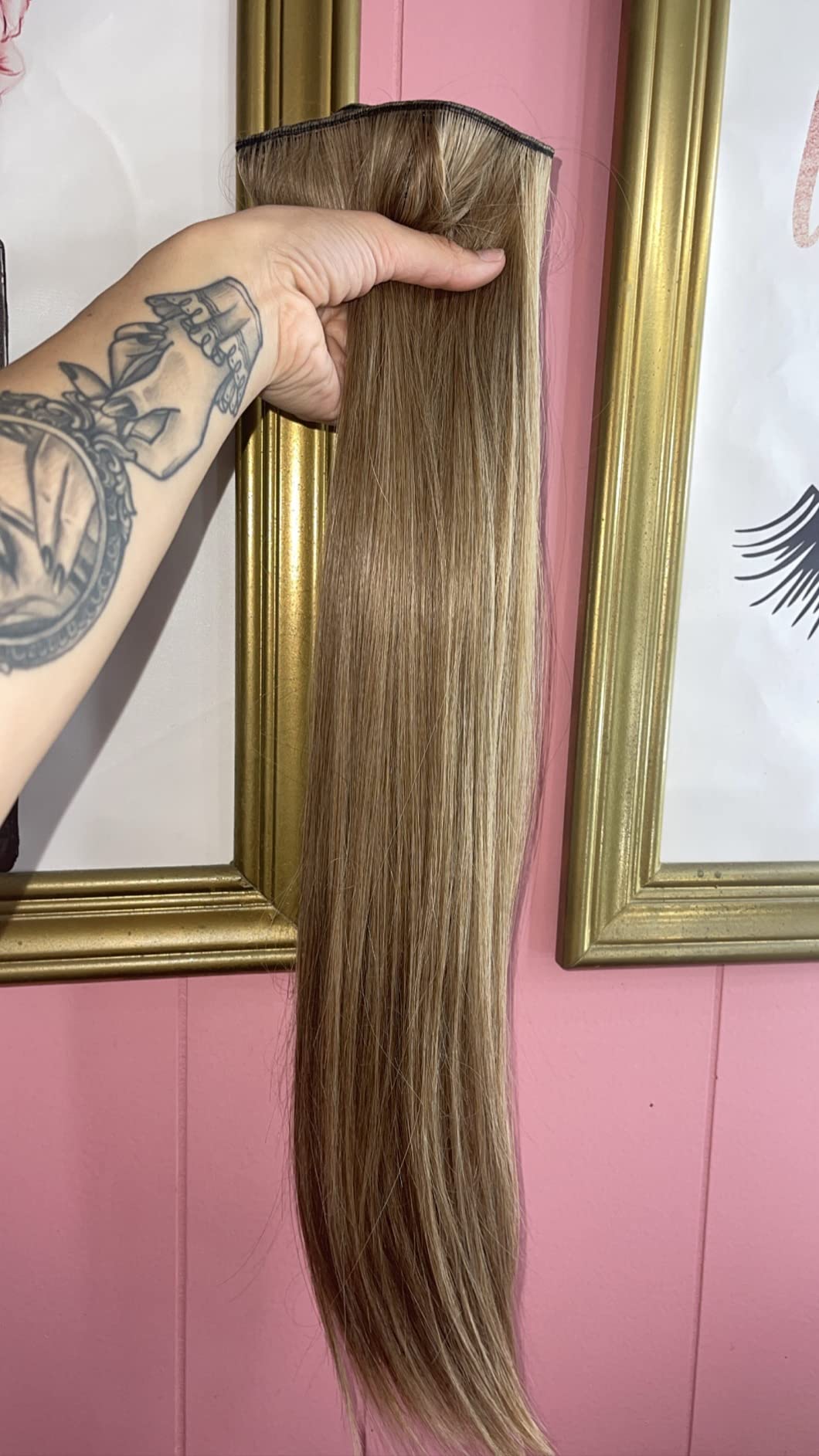 4/mo Finance Dark Brown Hair Extensions Straight Clip in Hair